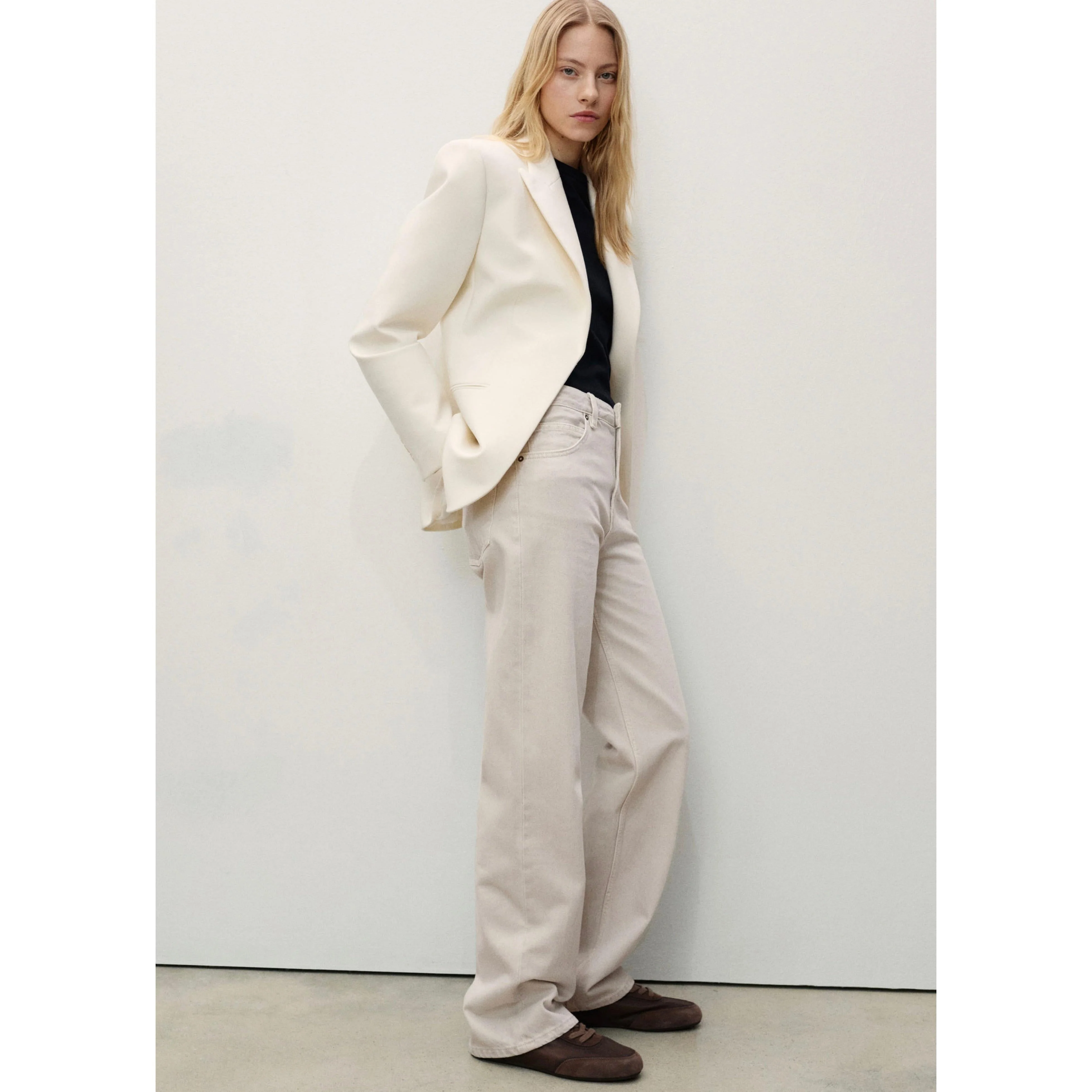 Jean Miami Droit Taille Normale - Light/Pastel Grey - Image 4