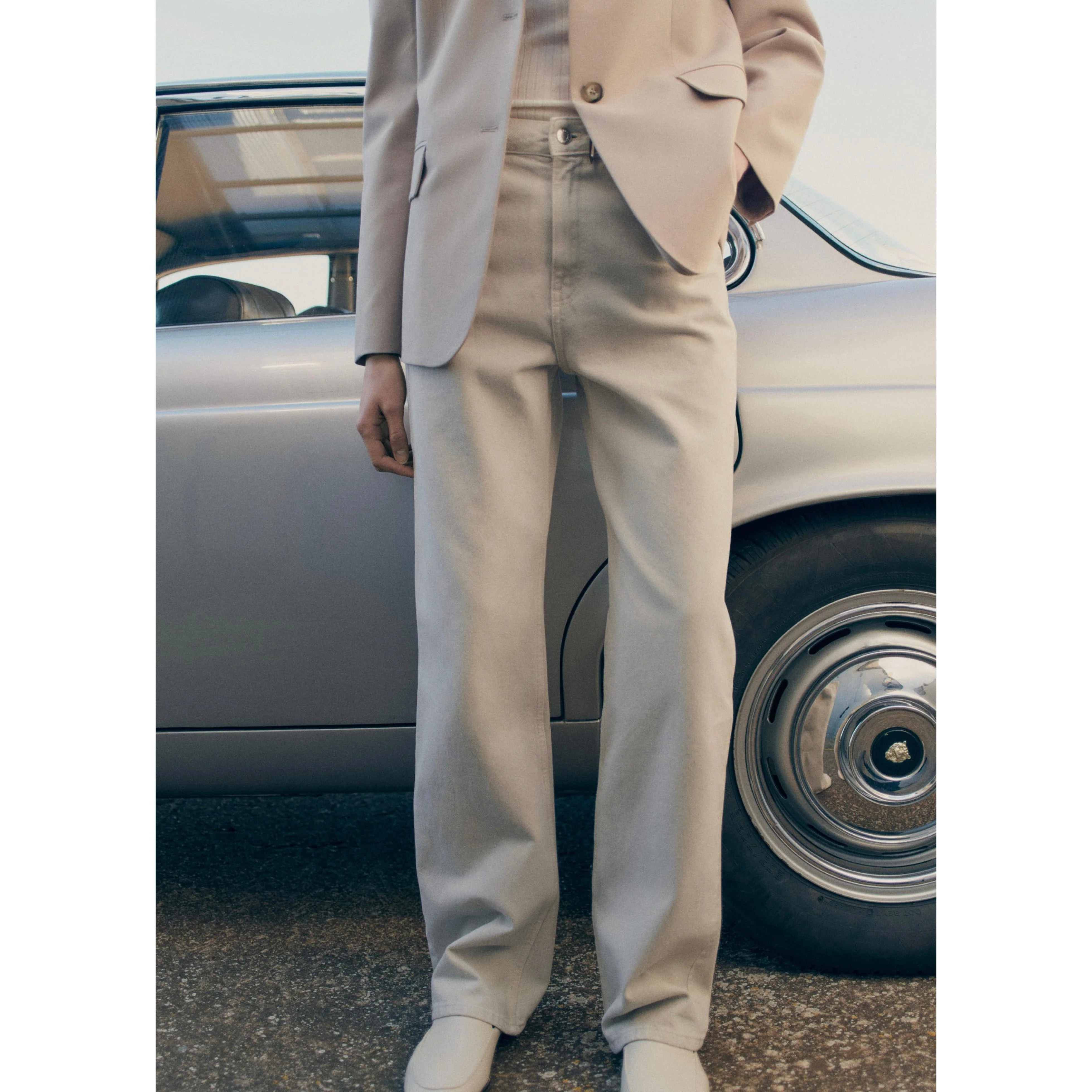 Jean Miami Droit Taille Normale - Light/Pastel Grey - Image 5