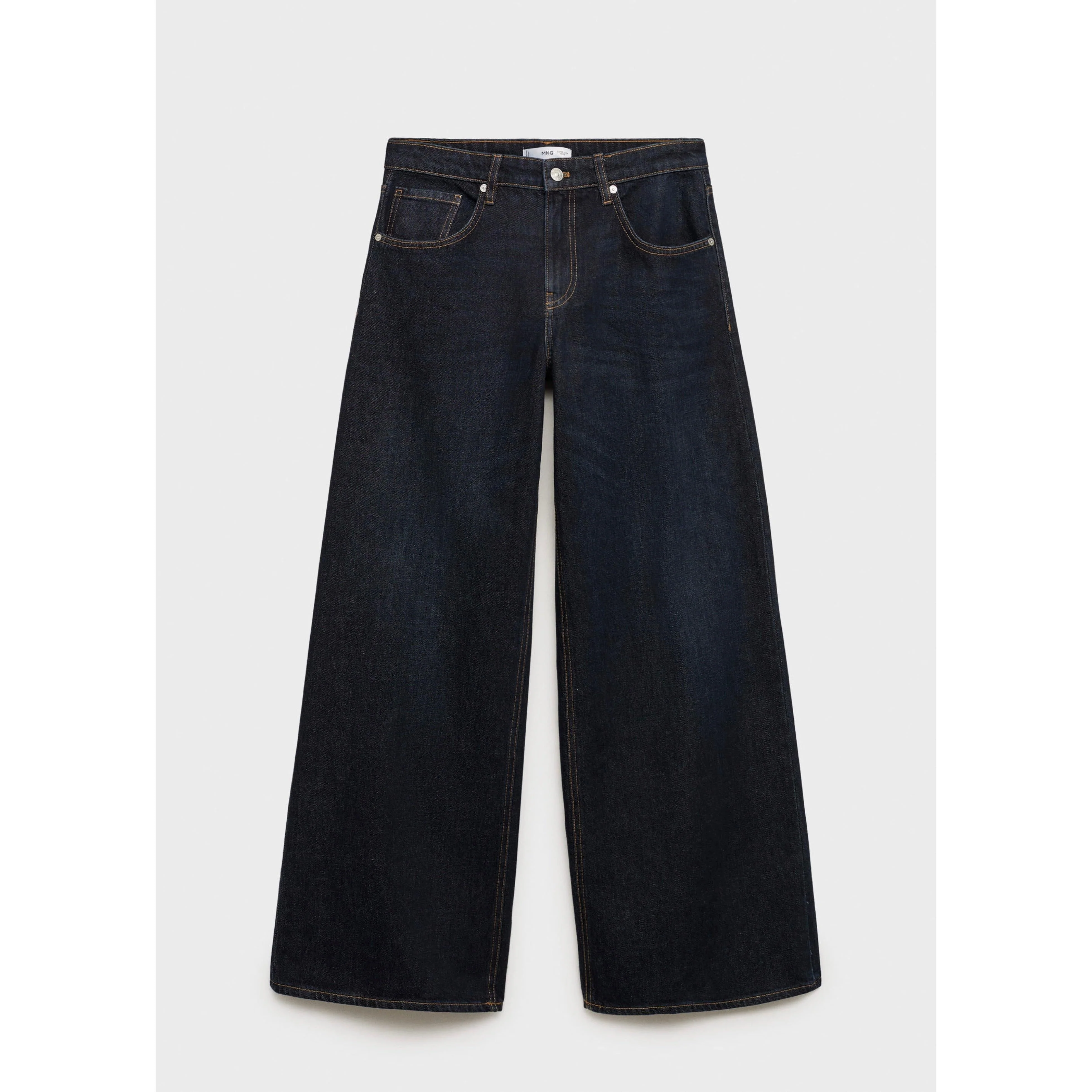 Jean Wideleg Taille Basse Rinse Wash - Open Blue - Image 2