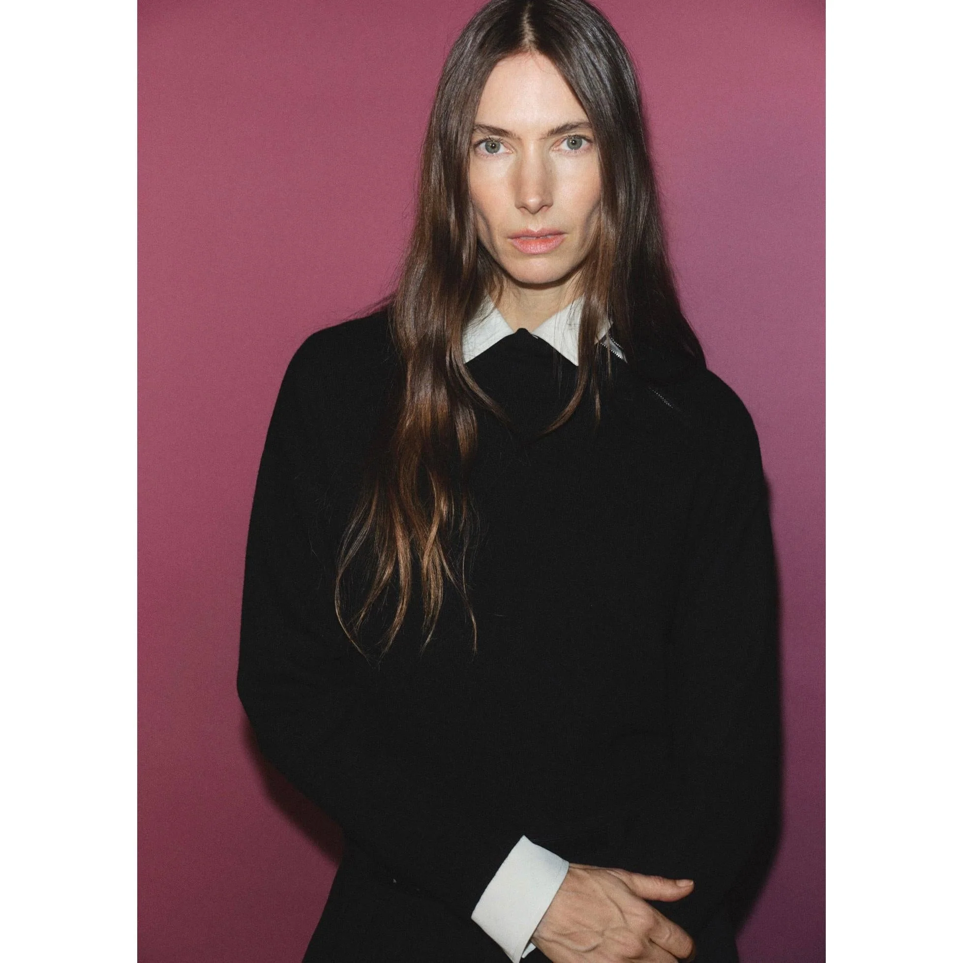 Pull-Over Col Montant Zip - Black - Image 8