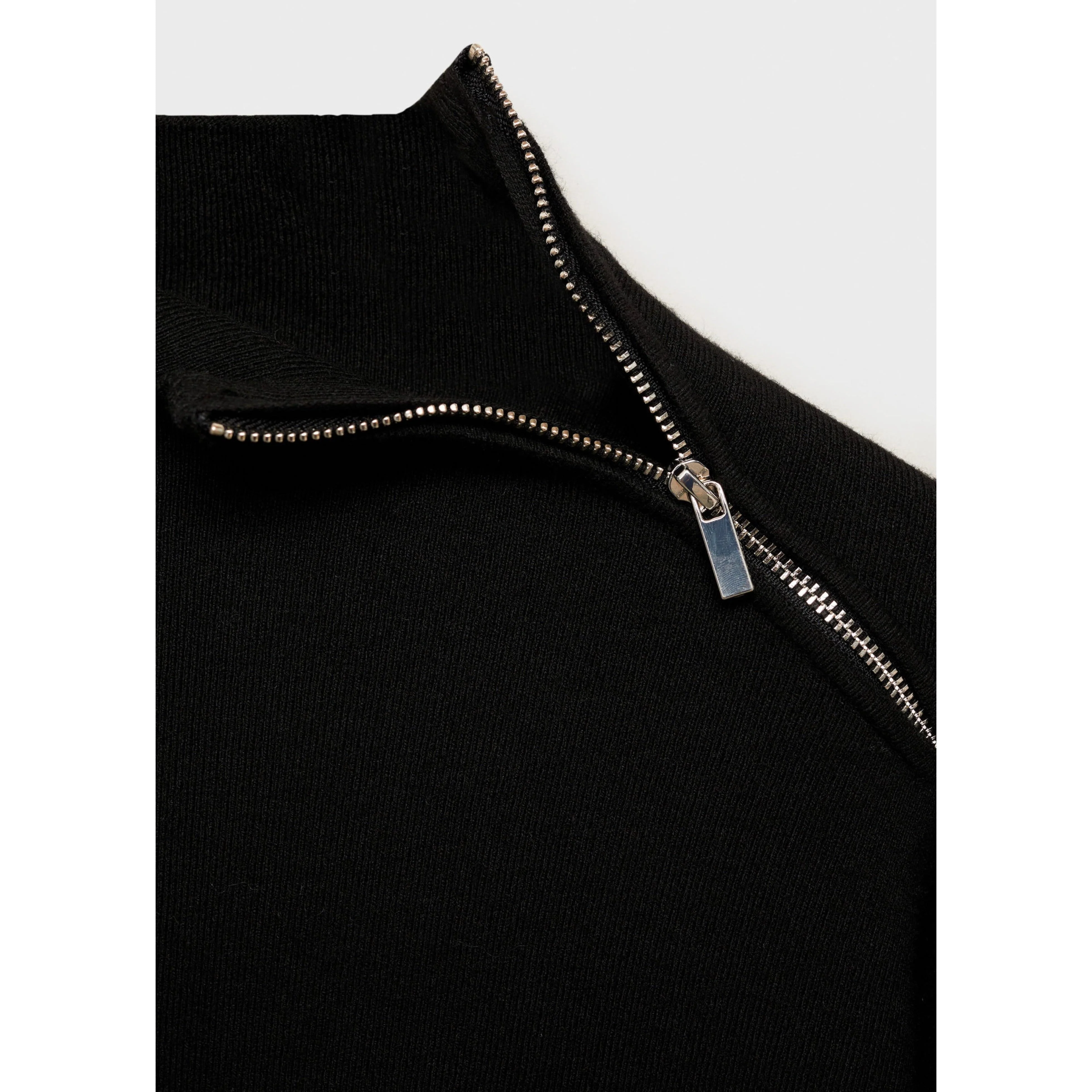 Pull-Over Col Montant Zip - Black - Image 9