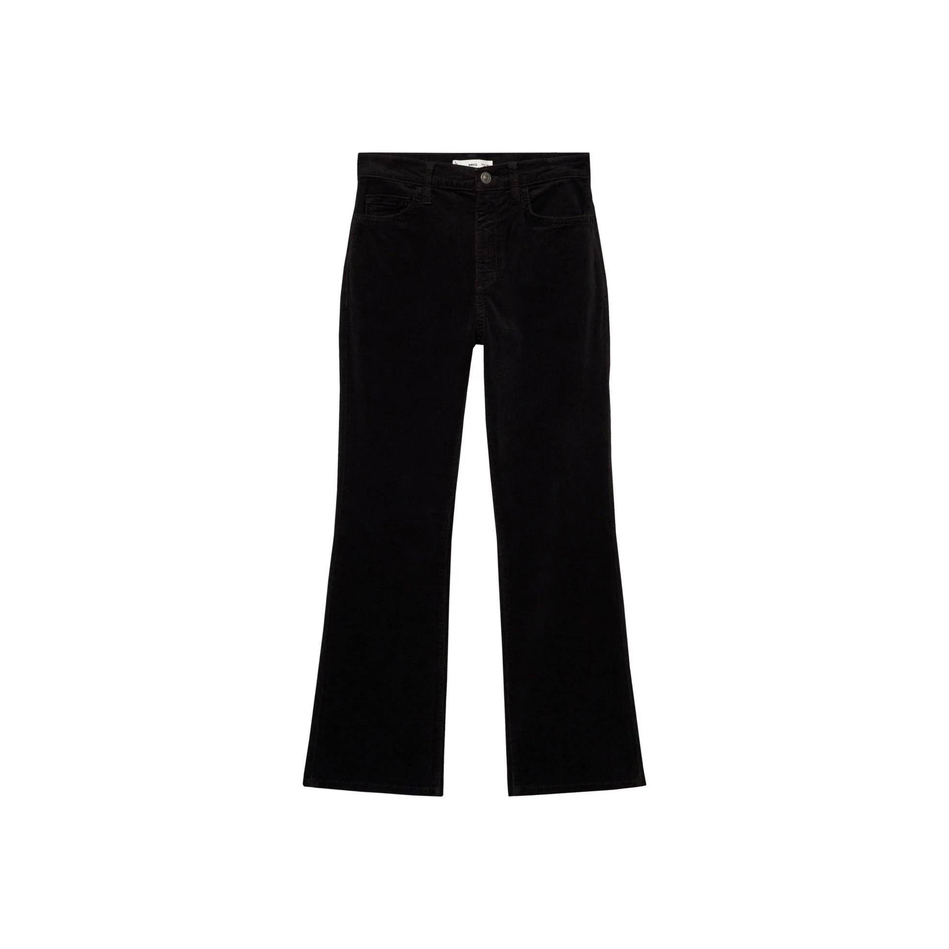 Jean Sienna Flare Crop Velours Côtelé - Black Denim - Image 3