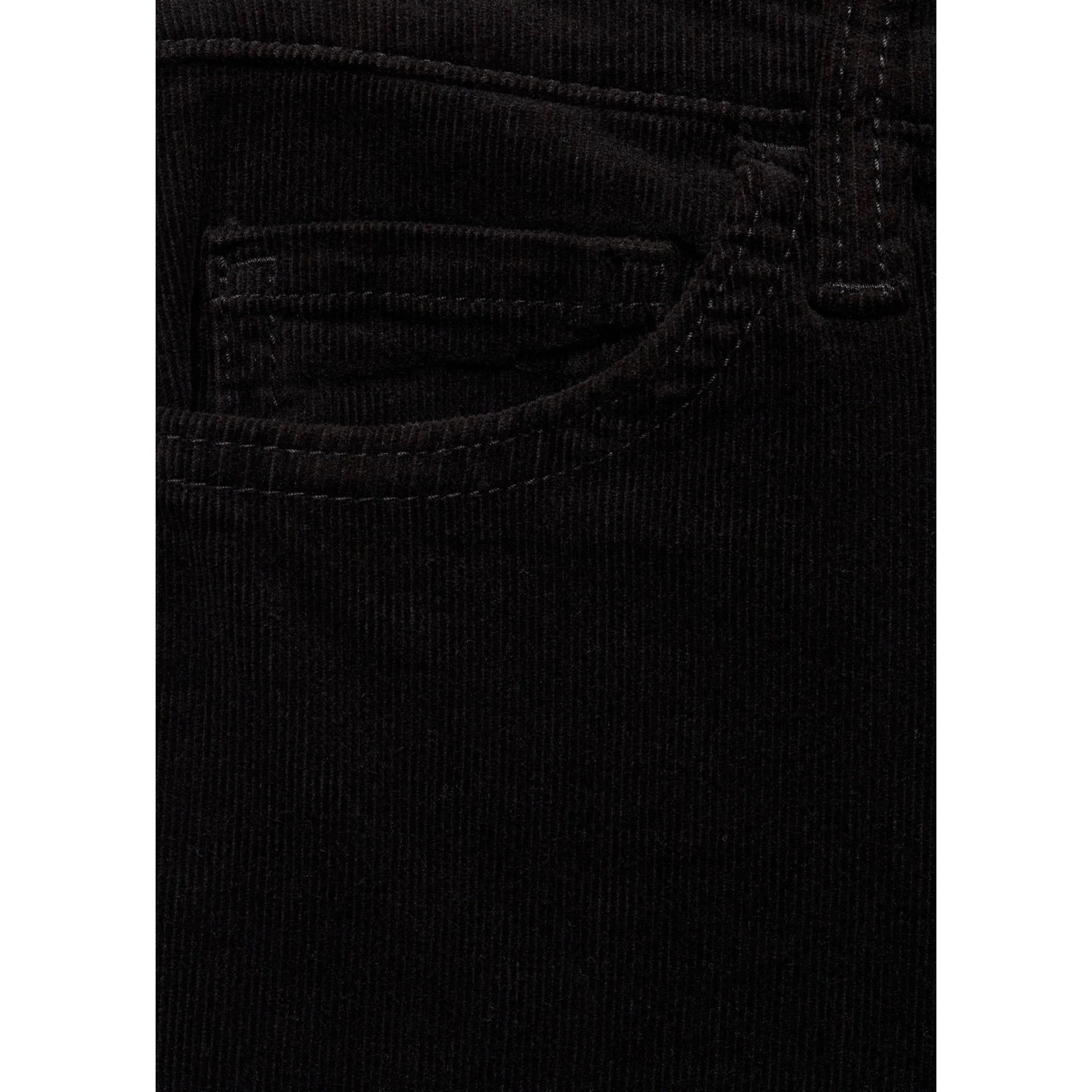 Jean Sienna Flare Crop Velours Côtelé - Black Denim - Image 6