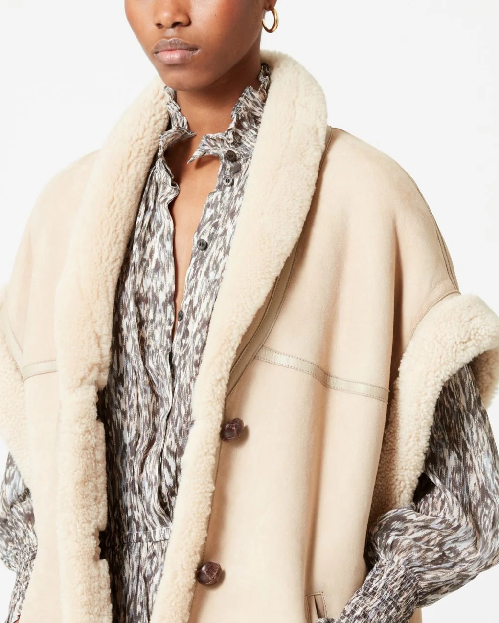 Manteau Adelia - Beige - Image 2