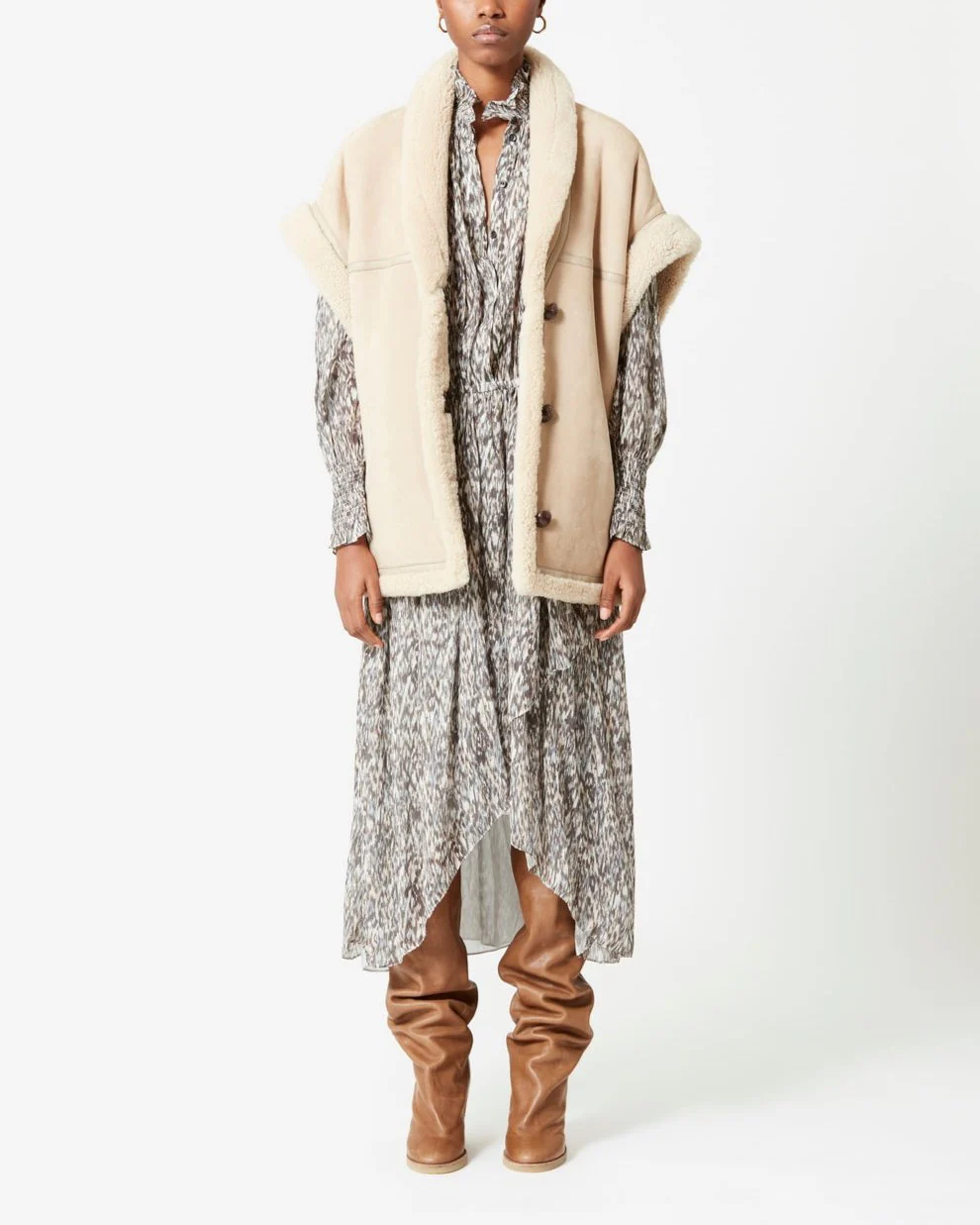 Manteau Adelia - Beige - Image 5