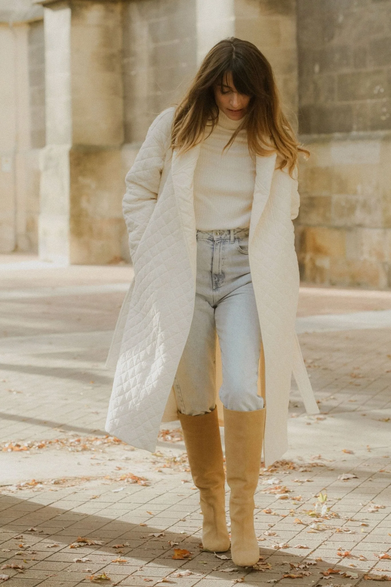 Manteau Neptune Long - écru - Image 11