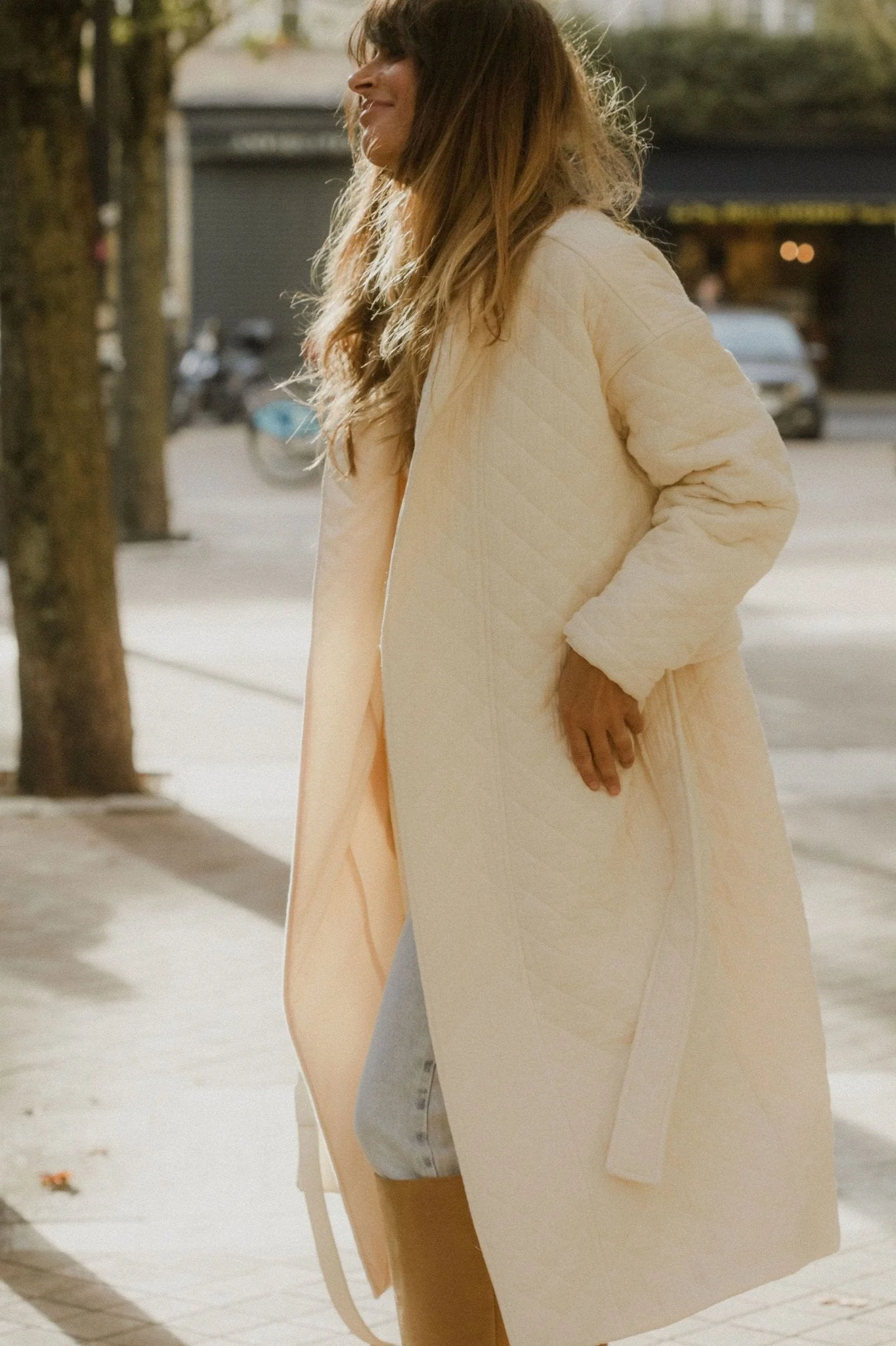 Manteau Neptune Long - écru - Image 18
