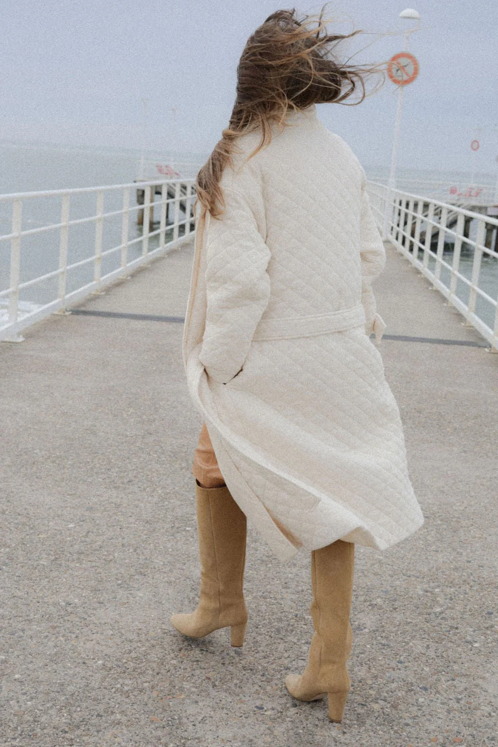 Manteau Neptune Long - écru - Image 8