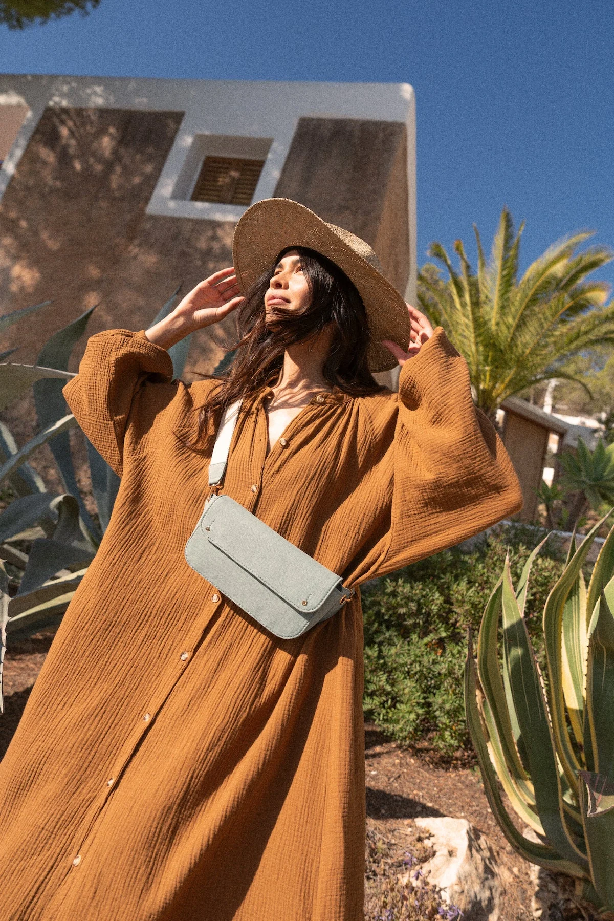 Sac Banane Emilie - Azur - Image 3