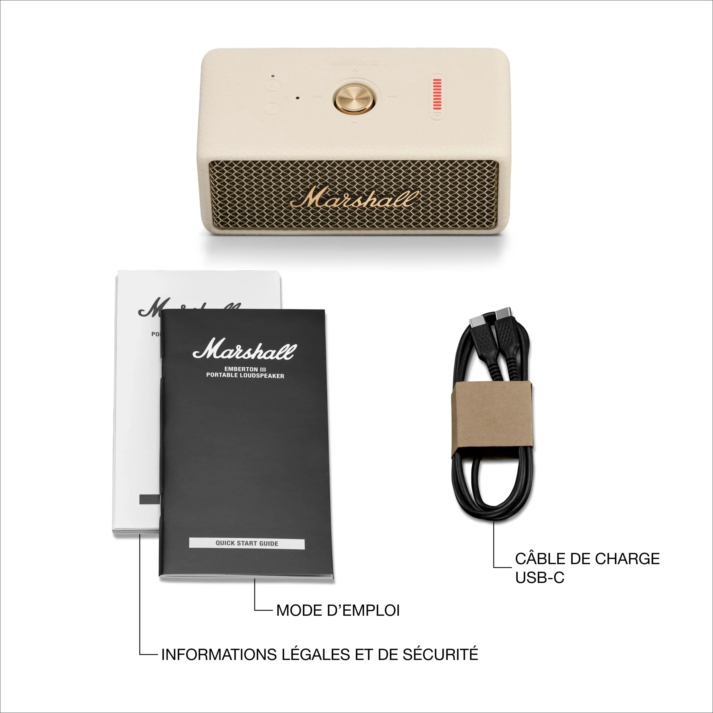 Marshall - Enceinte Portable - Emberton III - Crème - Image 11
