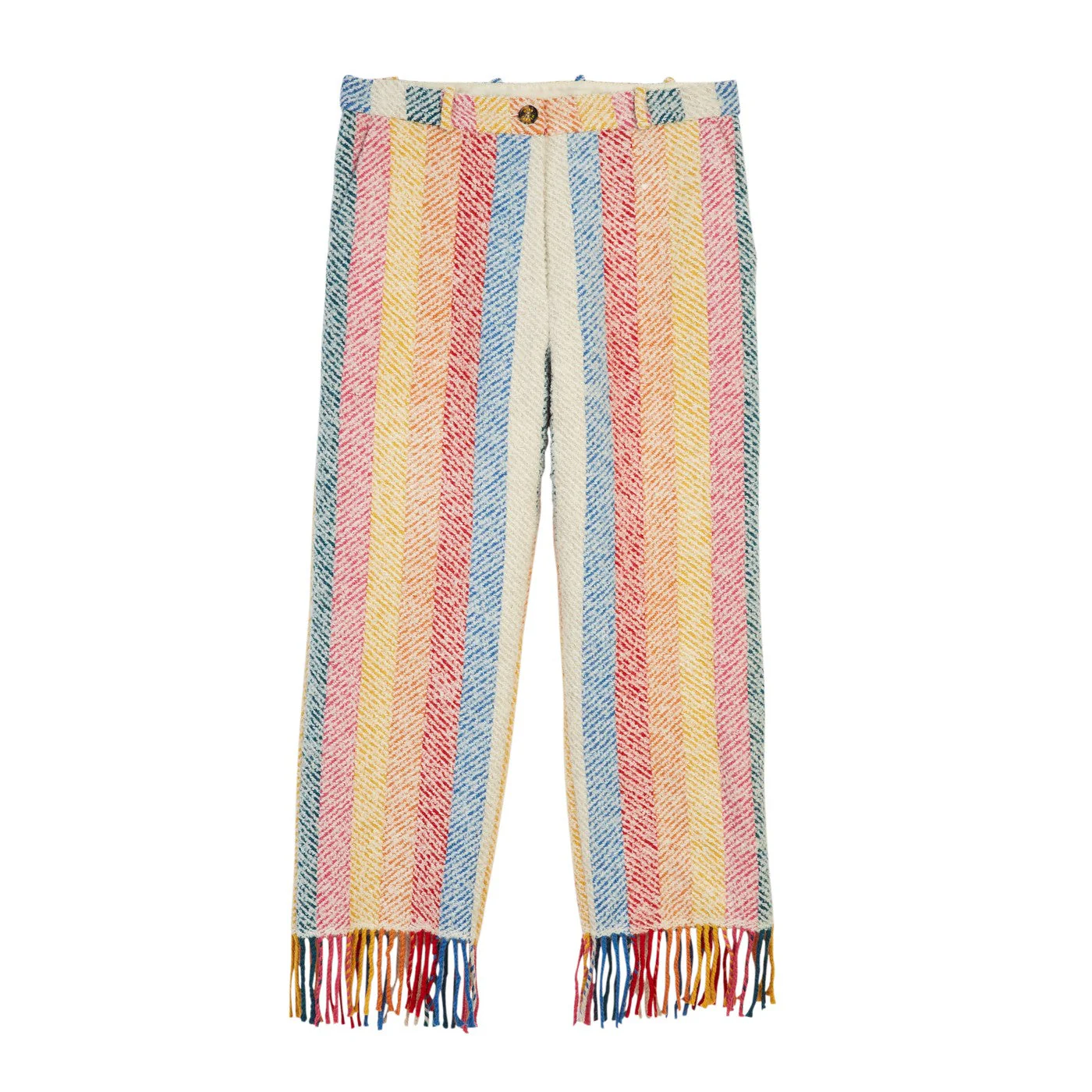 Pantalon Stripe Blanket Fringed Hem - Image 2