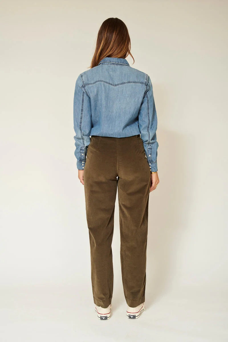 Pantalon Parade.New Velvet.Vl - Kaki - Image 2