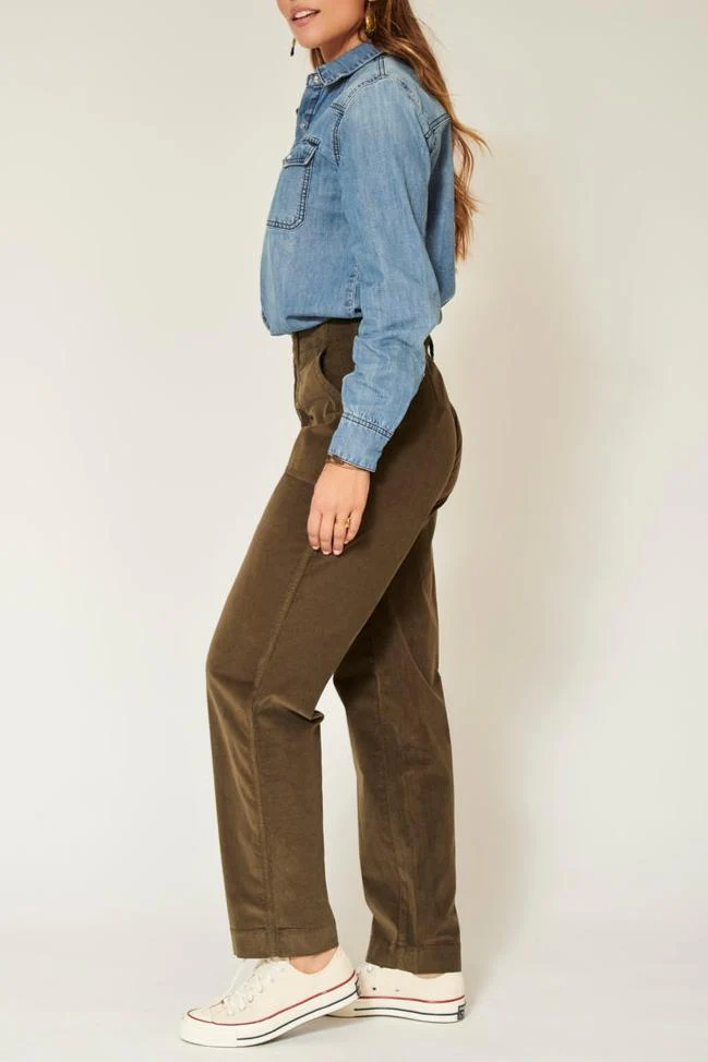 Pantalon Parade.New Velvet.Vl - Kaki - Image 3