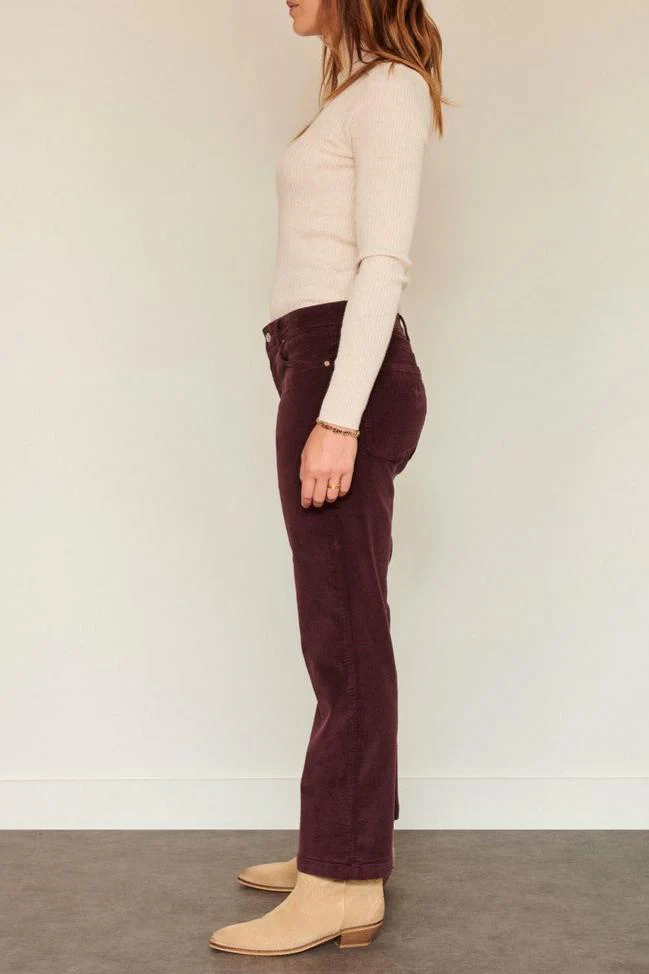 Pantalon The Linda Soft Corduroy - Purple - Image 3
