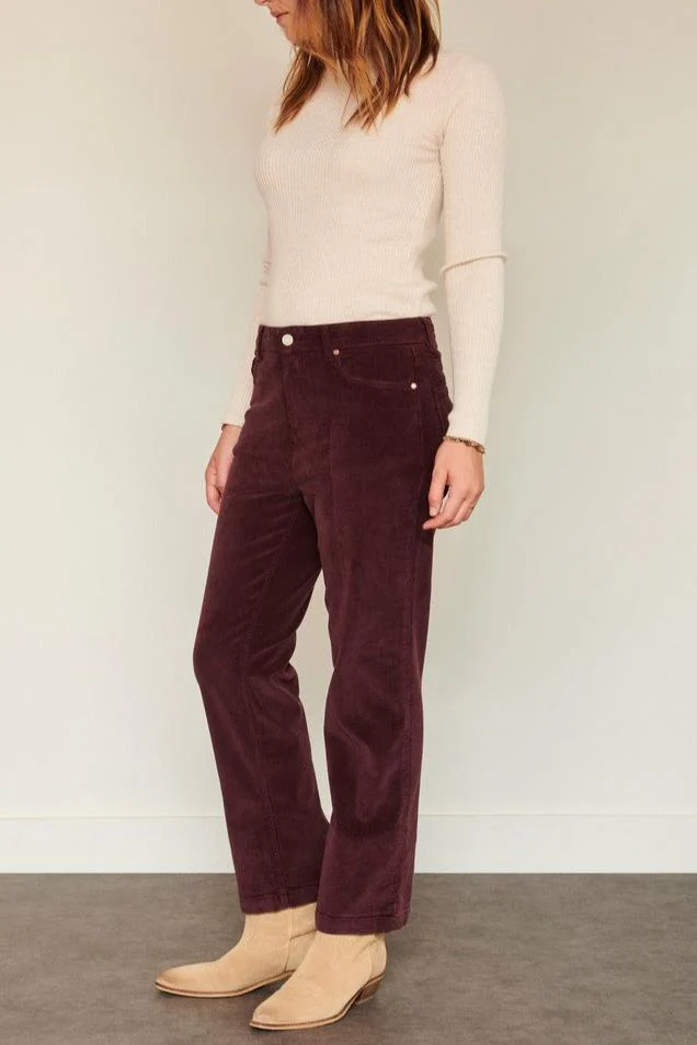 Pantalon The Linda Soft Corduroy - Purple - Image 4