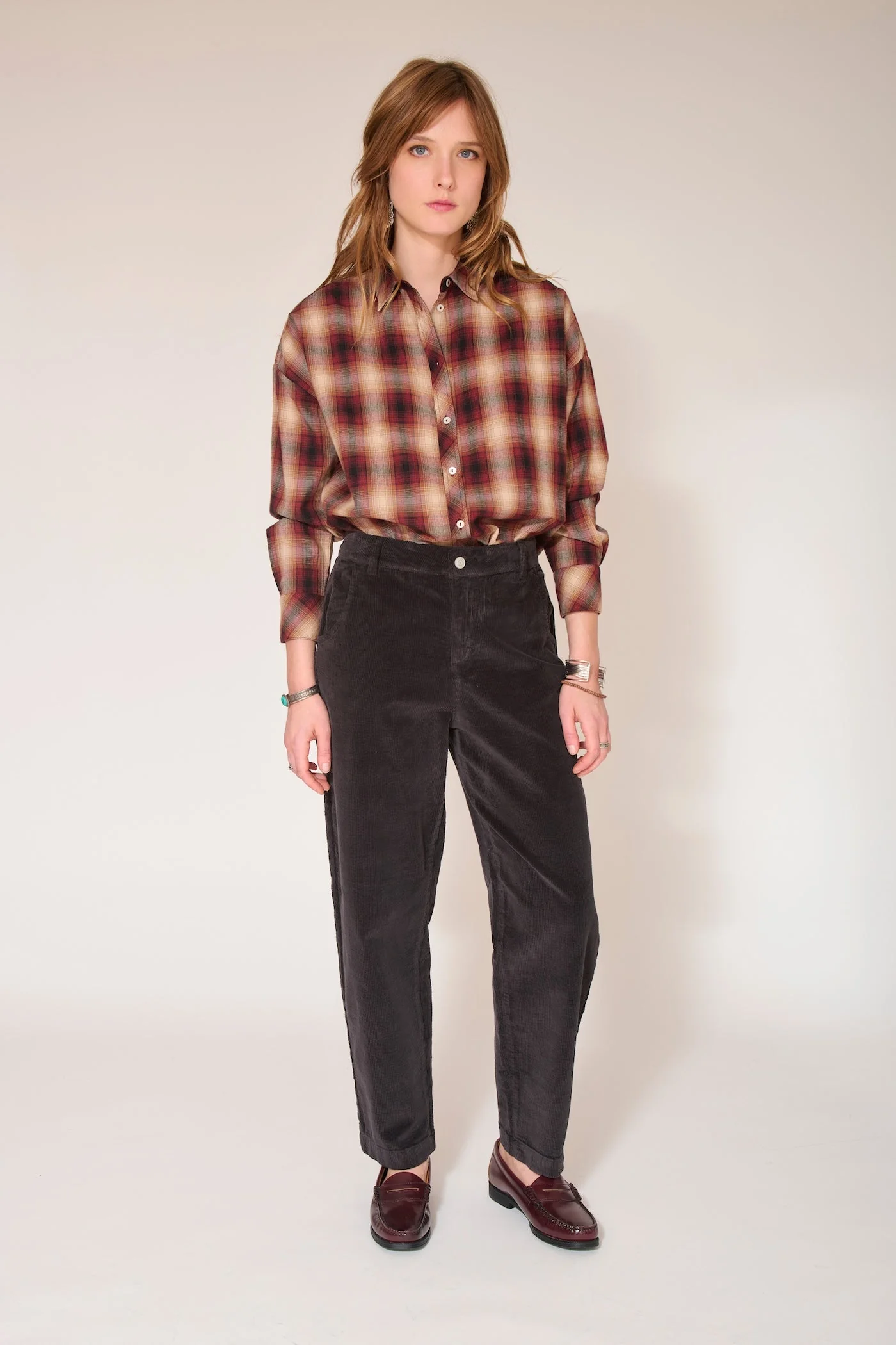 Pantalon Perrine Soft Corduroy - Ocean - Image 2