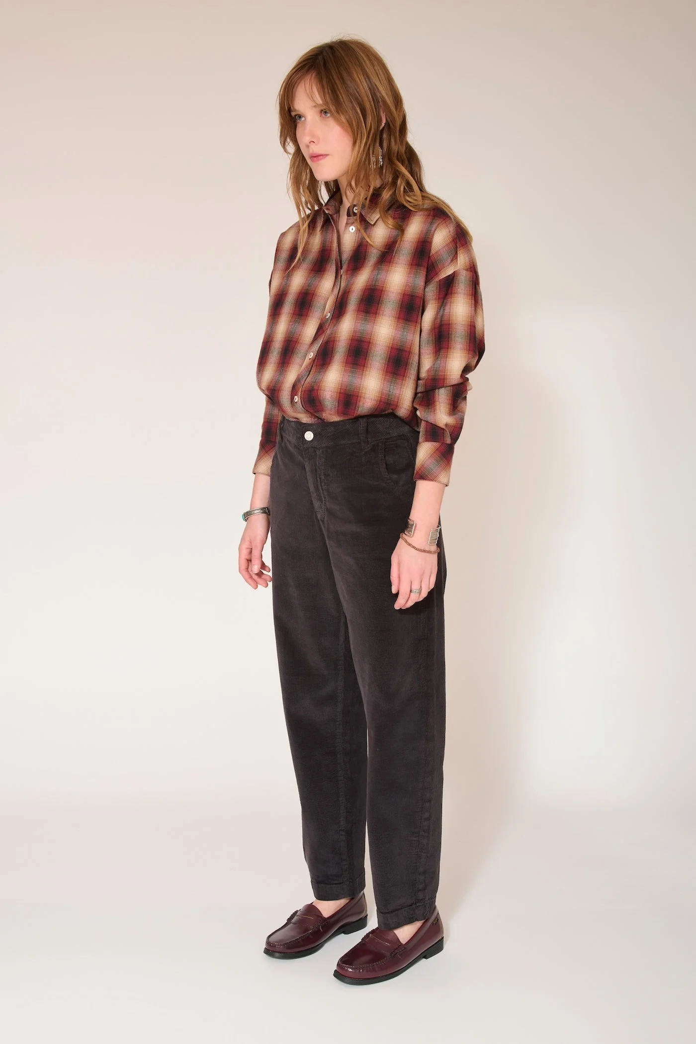 Pantalon Perrine Soft Corduroy - Ocean - Image 3