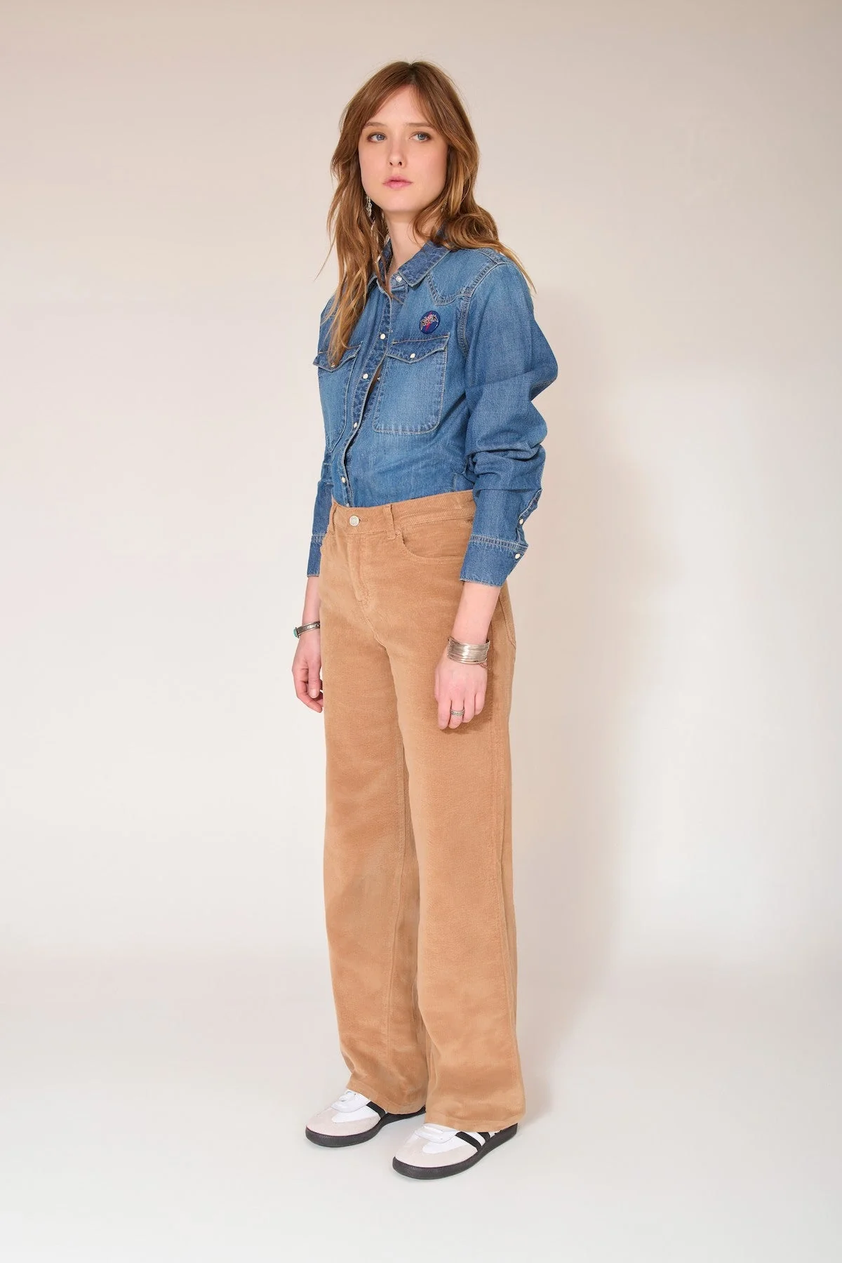 Pantalon Perrine Soft Corduroy - Ocean - Image 3