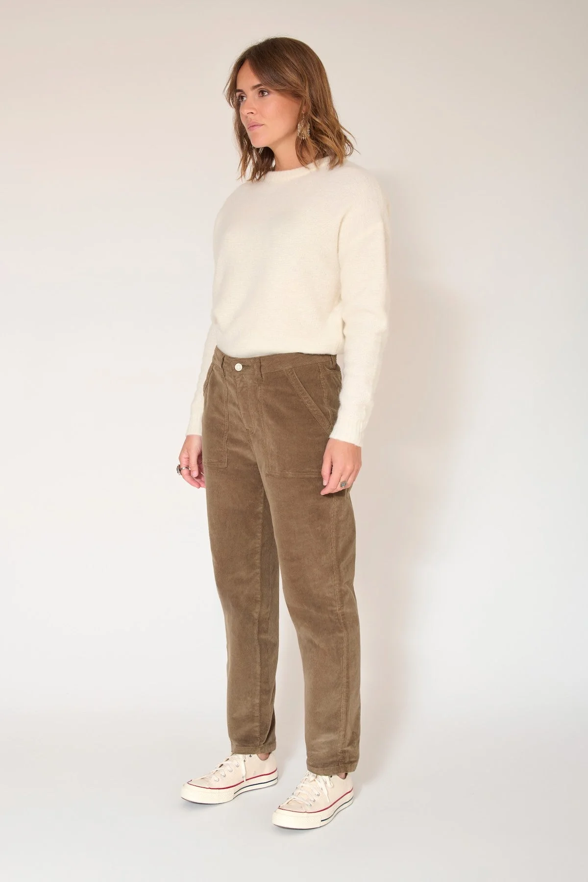 Pantalon Phenomene Velvet Chic - Kaki - Image 3