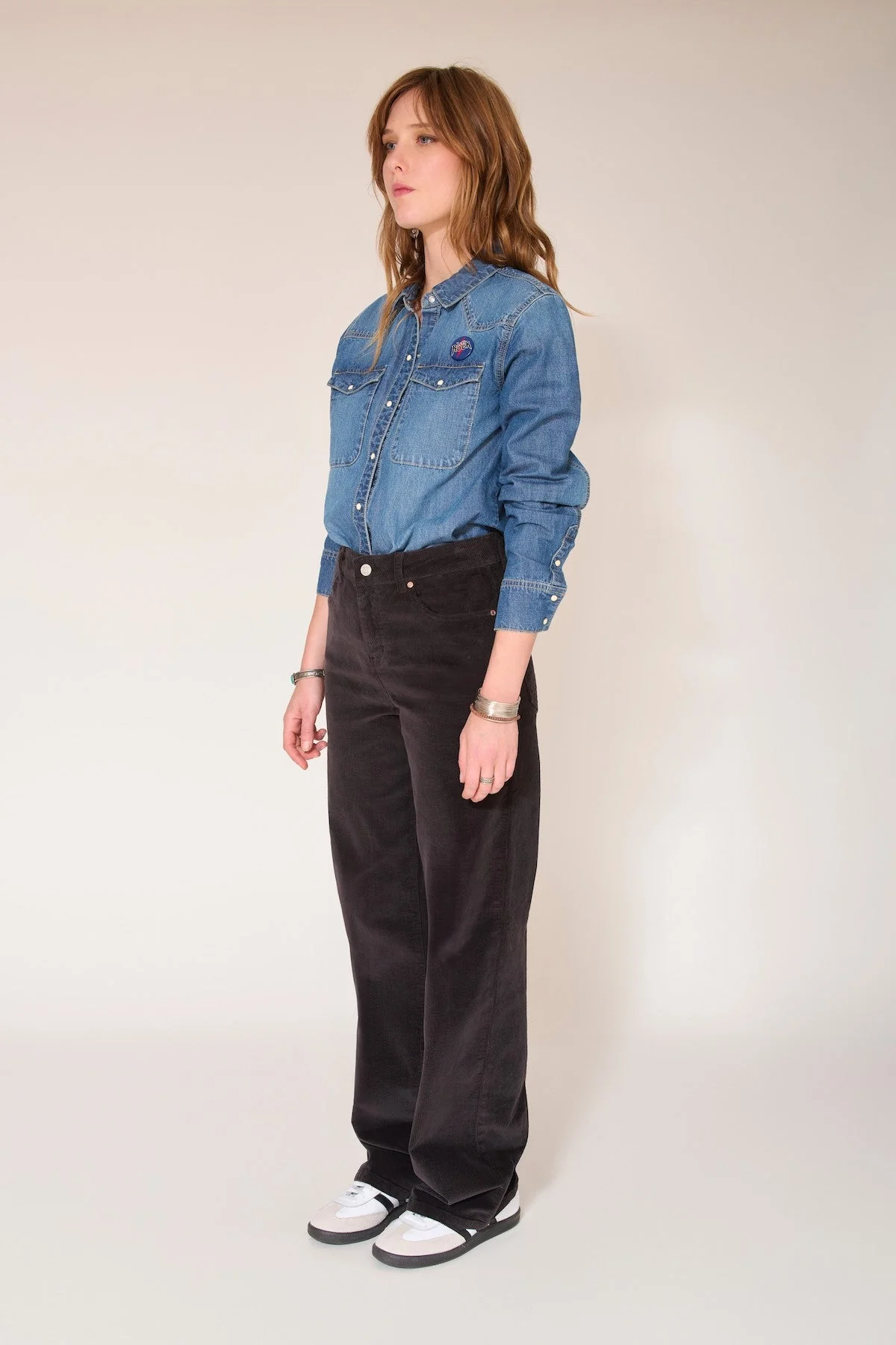 Pantalon The Levine Soft Corduroy - Azalee - Image 2