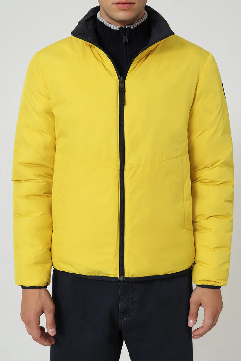 Veste Réversible A-Alvar Bleu Marine Et Jaune - Homme - Image 2
