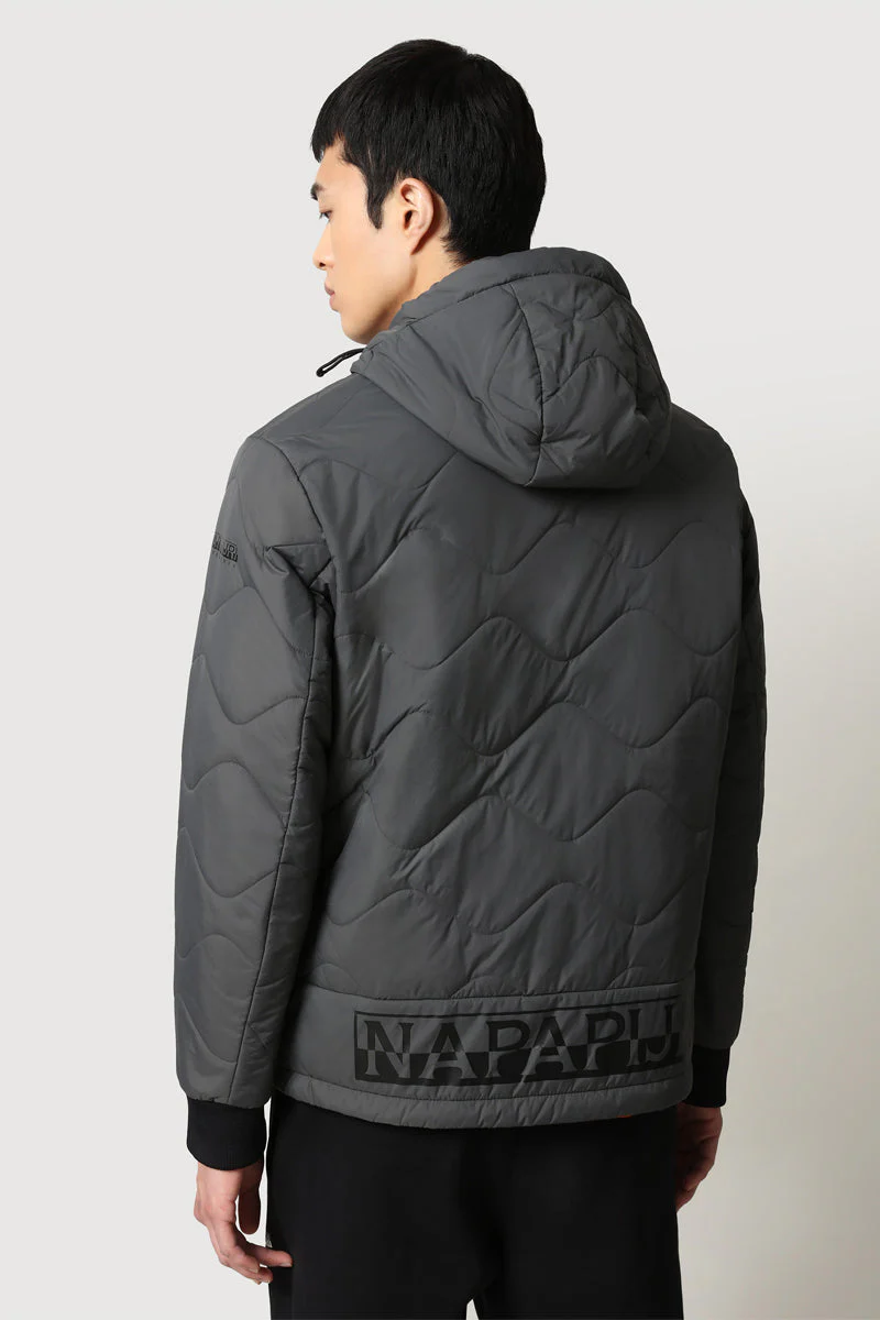Veste À Capuche A-Circular Puffer 1 Gris Foncé - Homme - Image 2