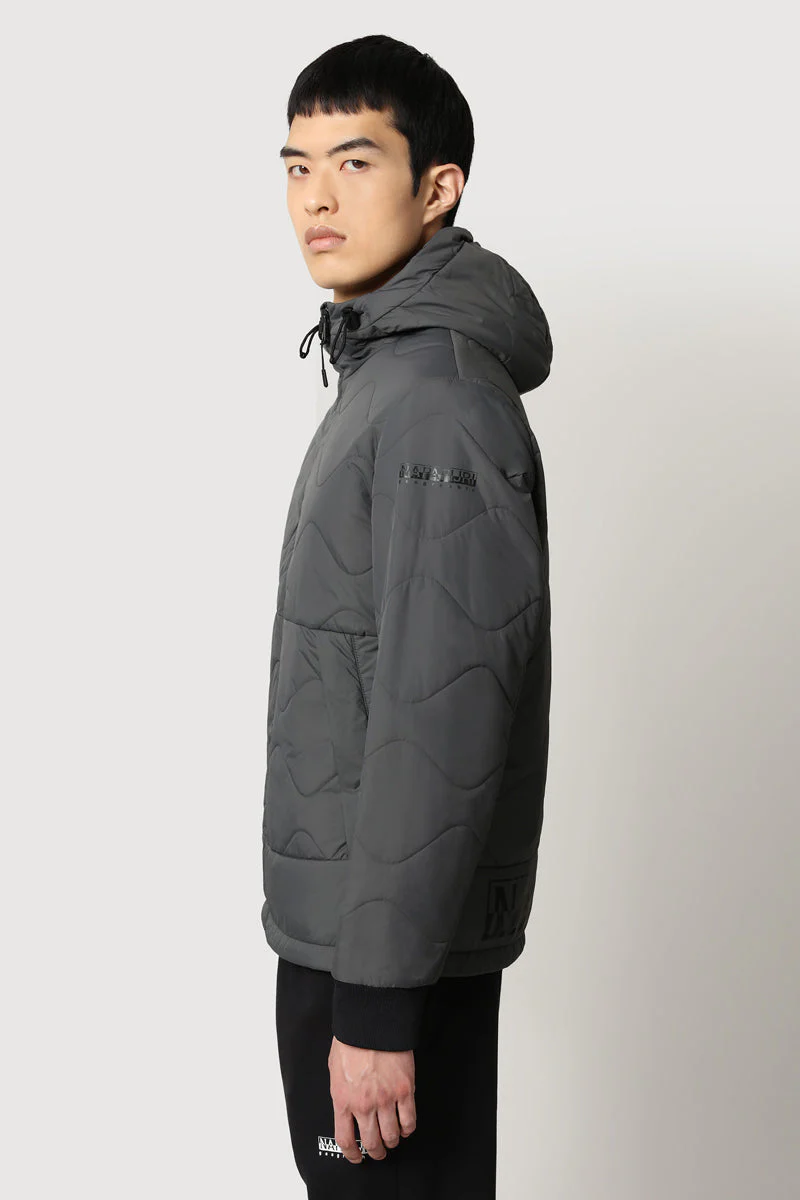 Veste À Capuche A-Circular Puffer 1 Gris Foncé - Homme - Image 3