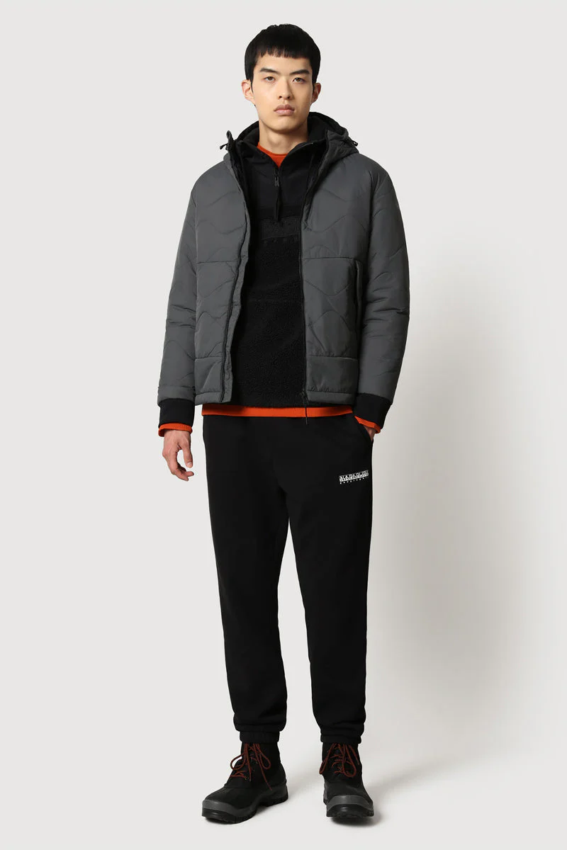 Veste À Capuche A-Circular Puffer 1 Gris Foncé - Homme - Image 4
