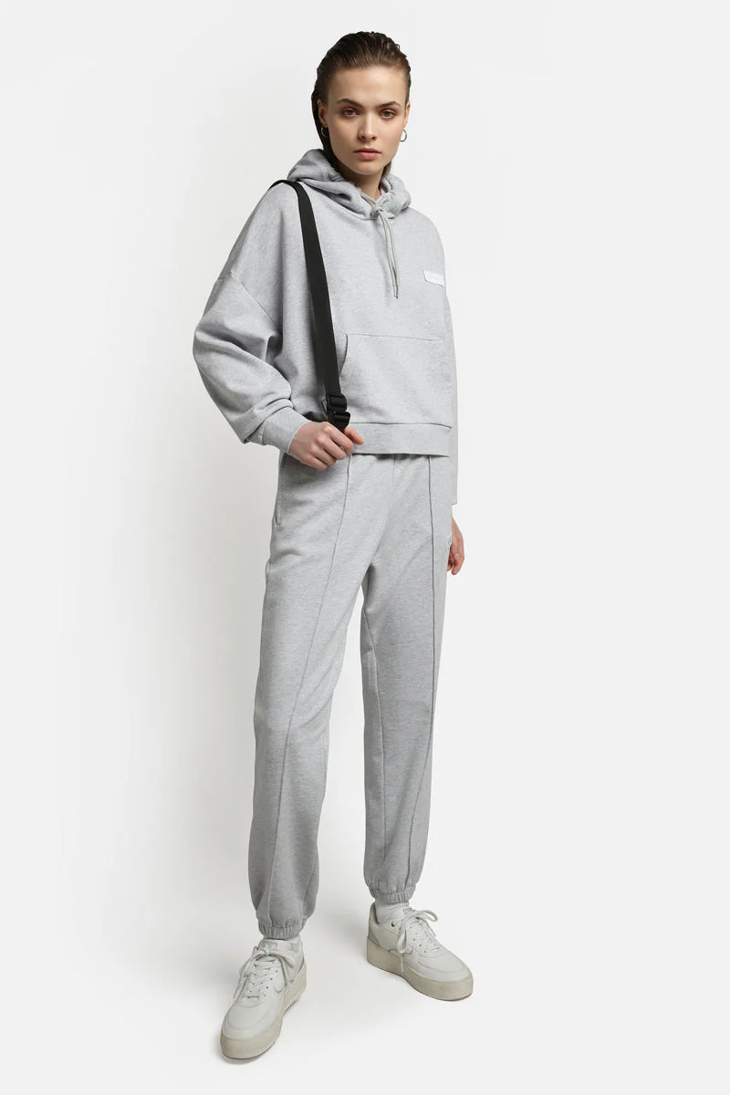 Sweat B-Morgex H Gris Clair Chiné - Femme - Image 4