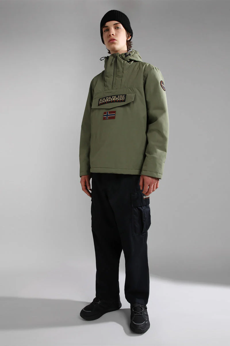 Coupe-Vent À Capuche Rainforest Vert Olive - Homme - Image 3