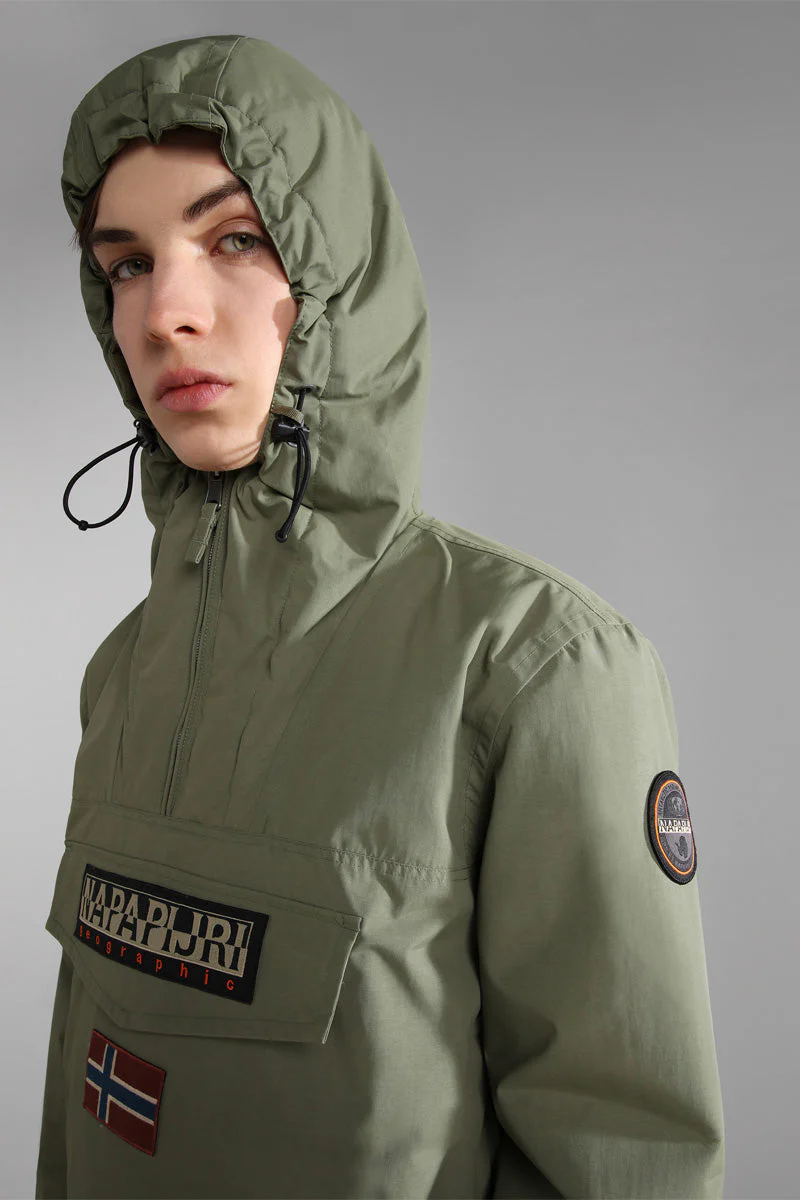 Coupe-Vent À Capuche Rainforest Vert Olive - Homme - Image 4