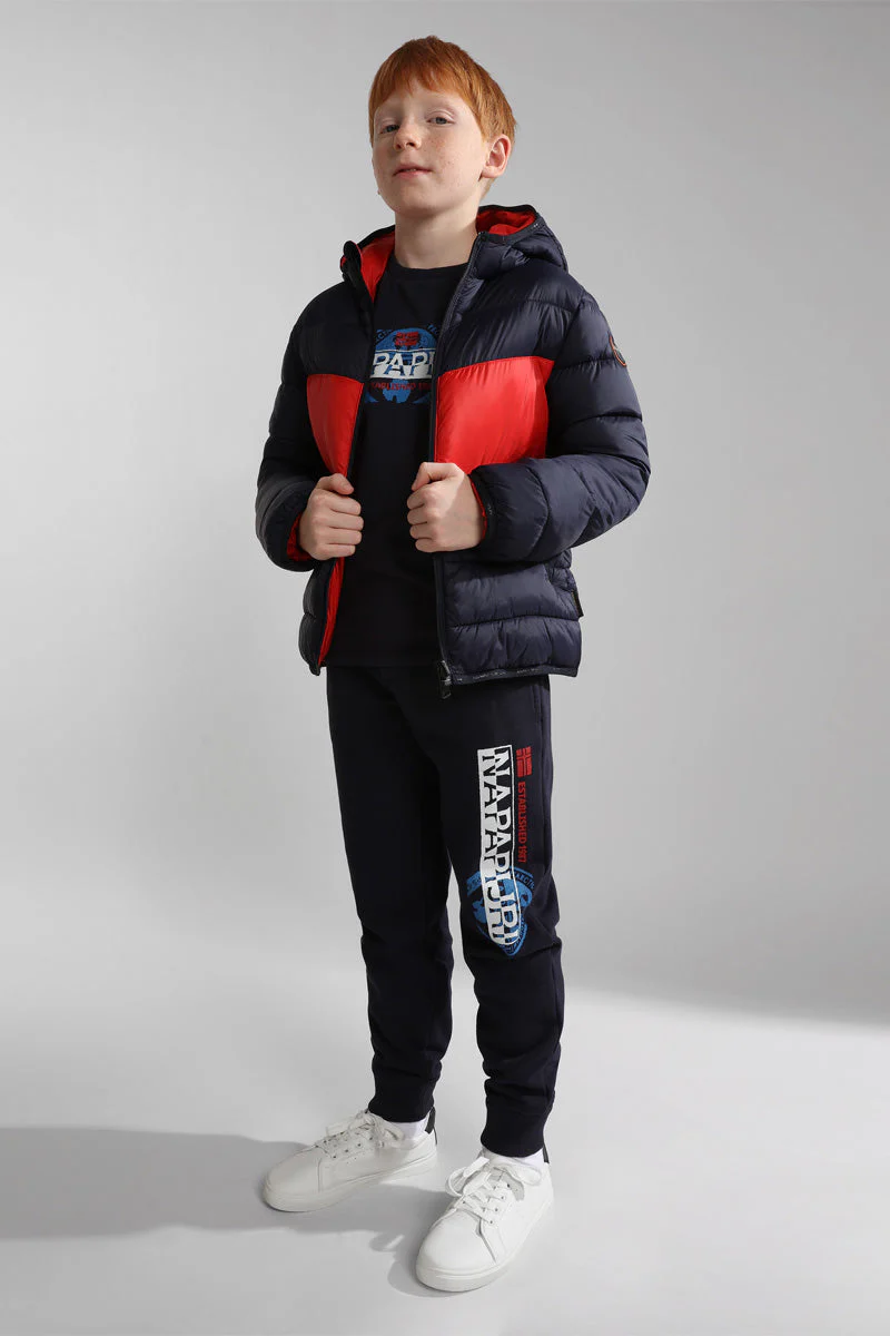 Doudoune Réversible Aerons Rev Bleu Marine Et Rouge - Enfant - Image 3