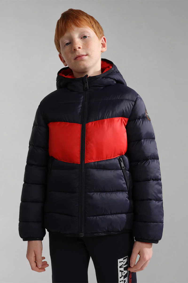 Doudoune Réversible Aerons Rev Bleu Marine Et Rouge - Enfant - Image 4