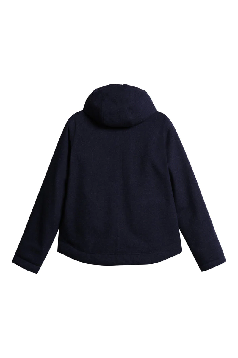 Veste À Capuche En Laine A-Sami Bleu Marine - Femme - Image 2