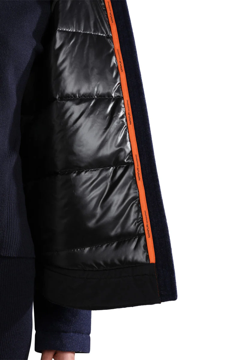 Veste À Capuche En Laine A-Sami Bleu Marine - Femme - Image 5