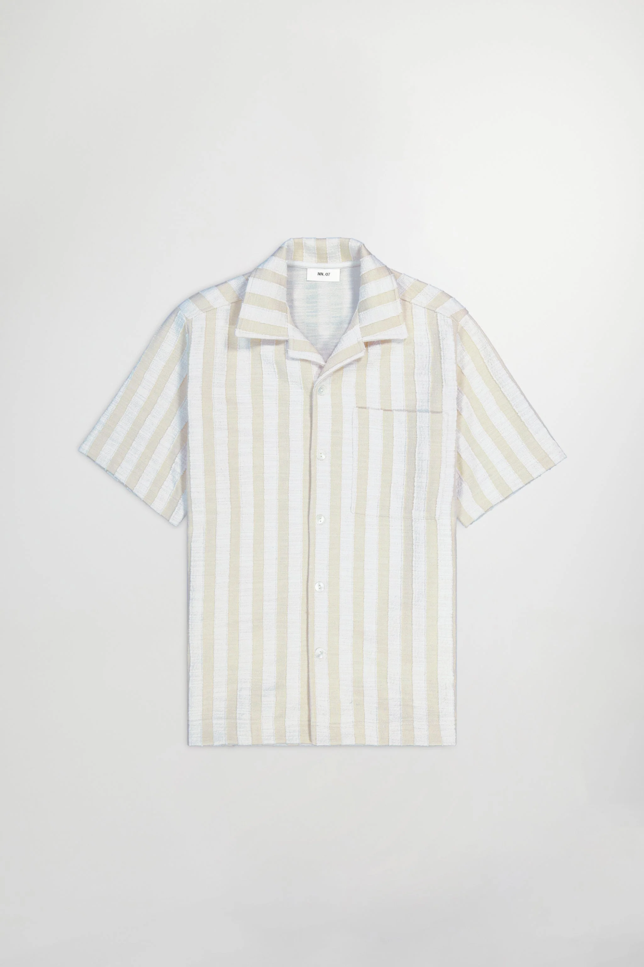 Chemise Julio SS - Khaki Stripe - Image 4