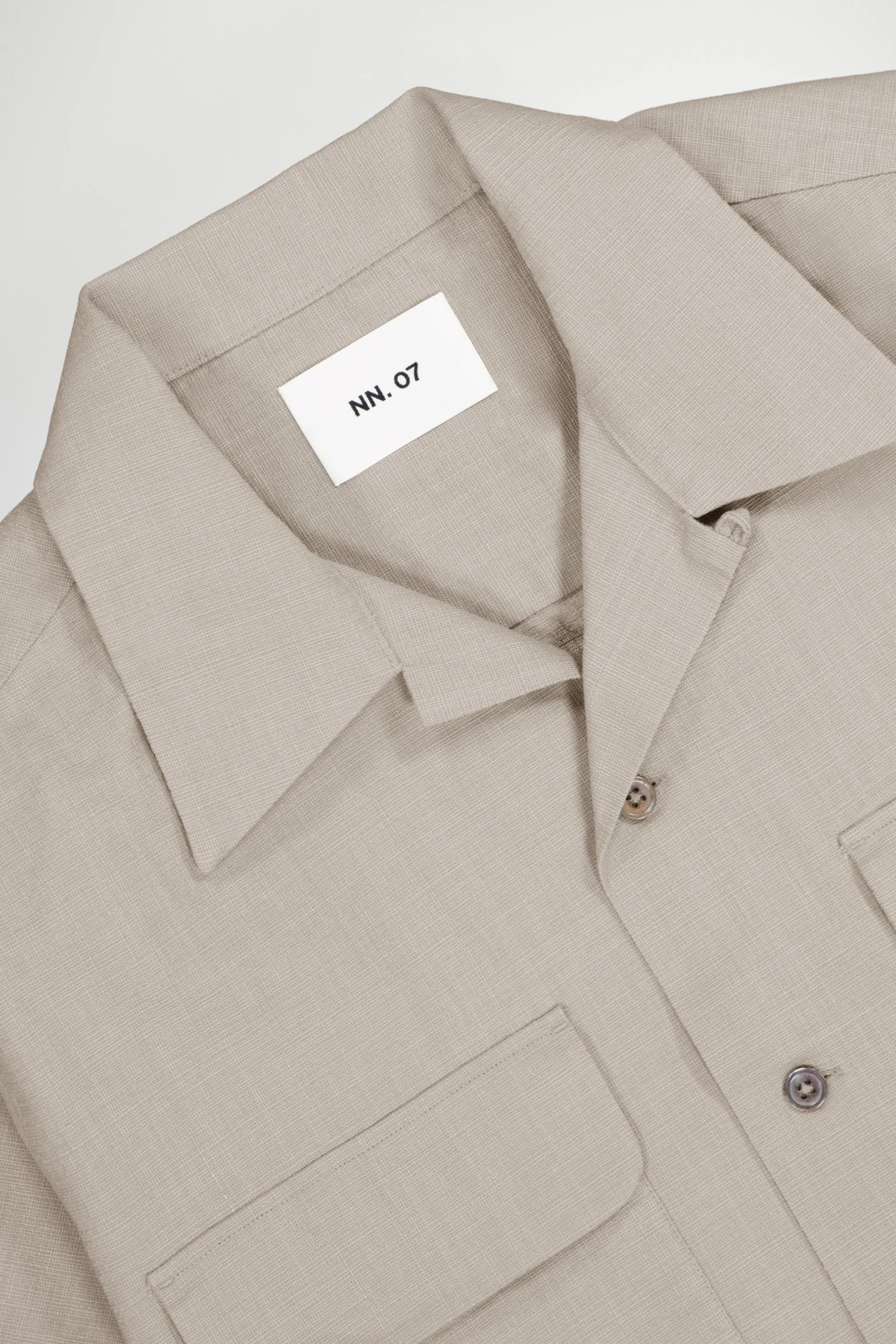 Chemise Daniel SS - Khaki Stone - Image 4