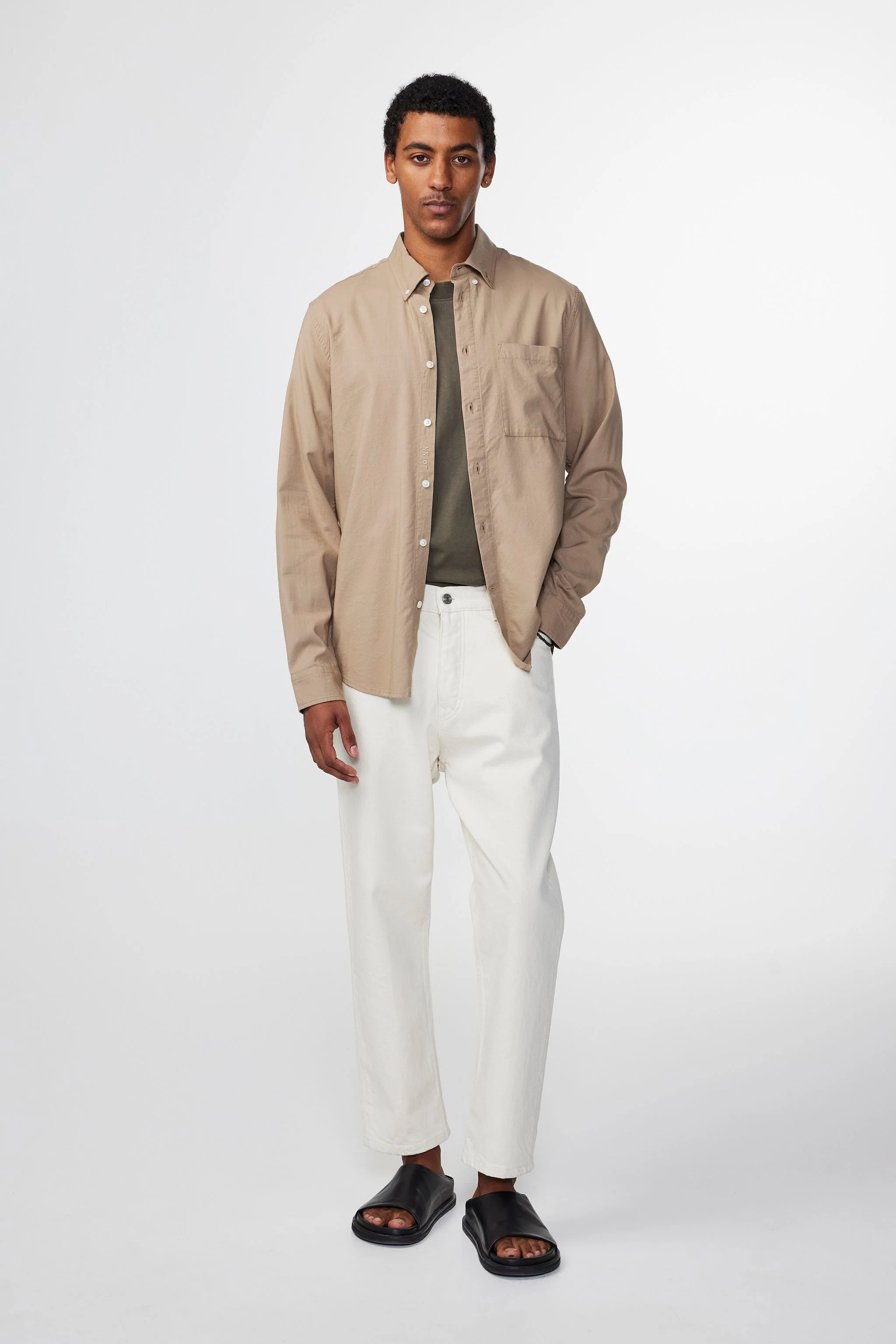 NN07 - Chemise Arne BD - Greige - Image 2