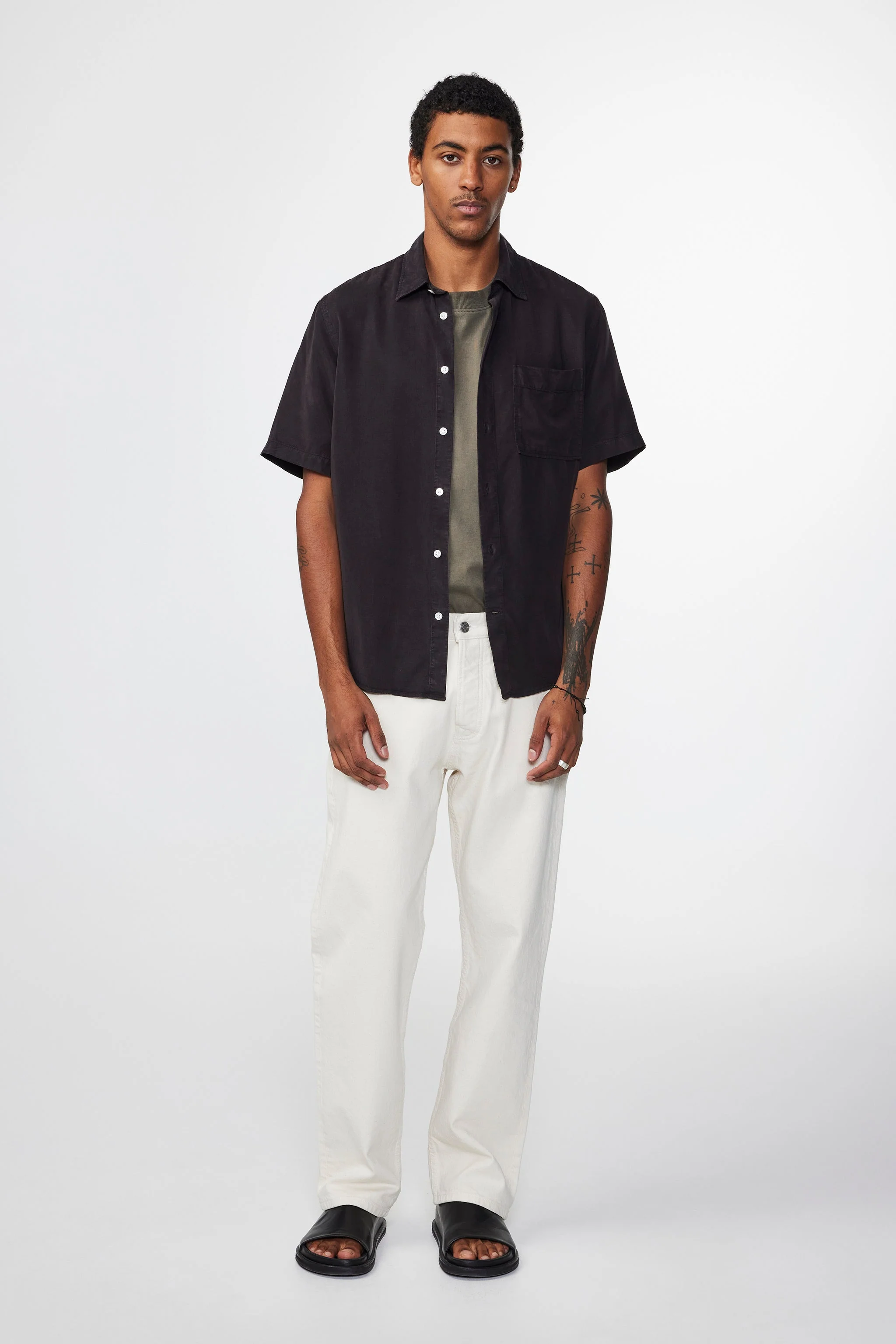 Chemise Arne SS - Black - Image 2