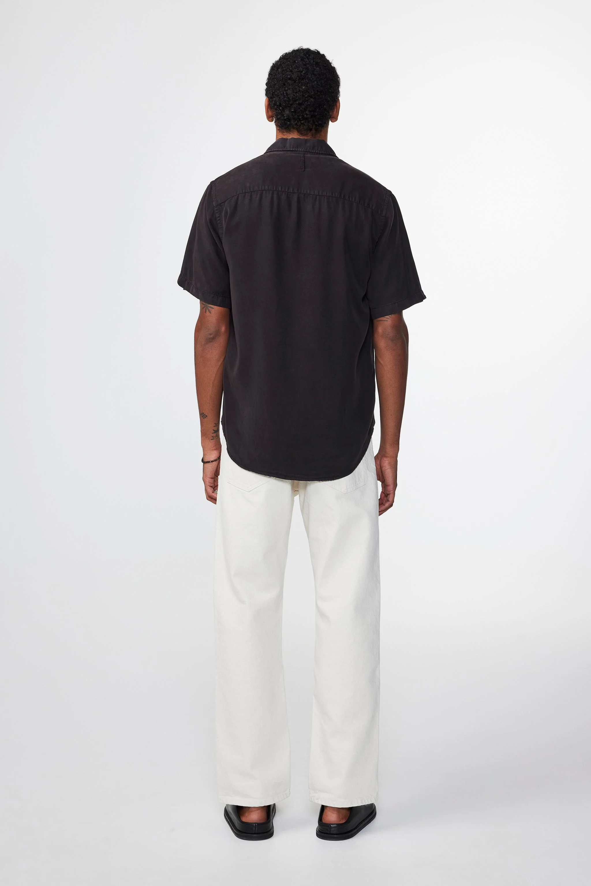 Chemise Arne SS - Black - Image 3