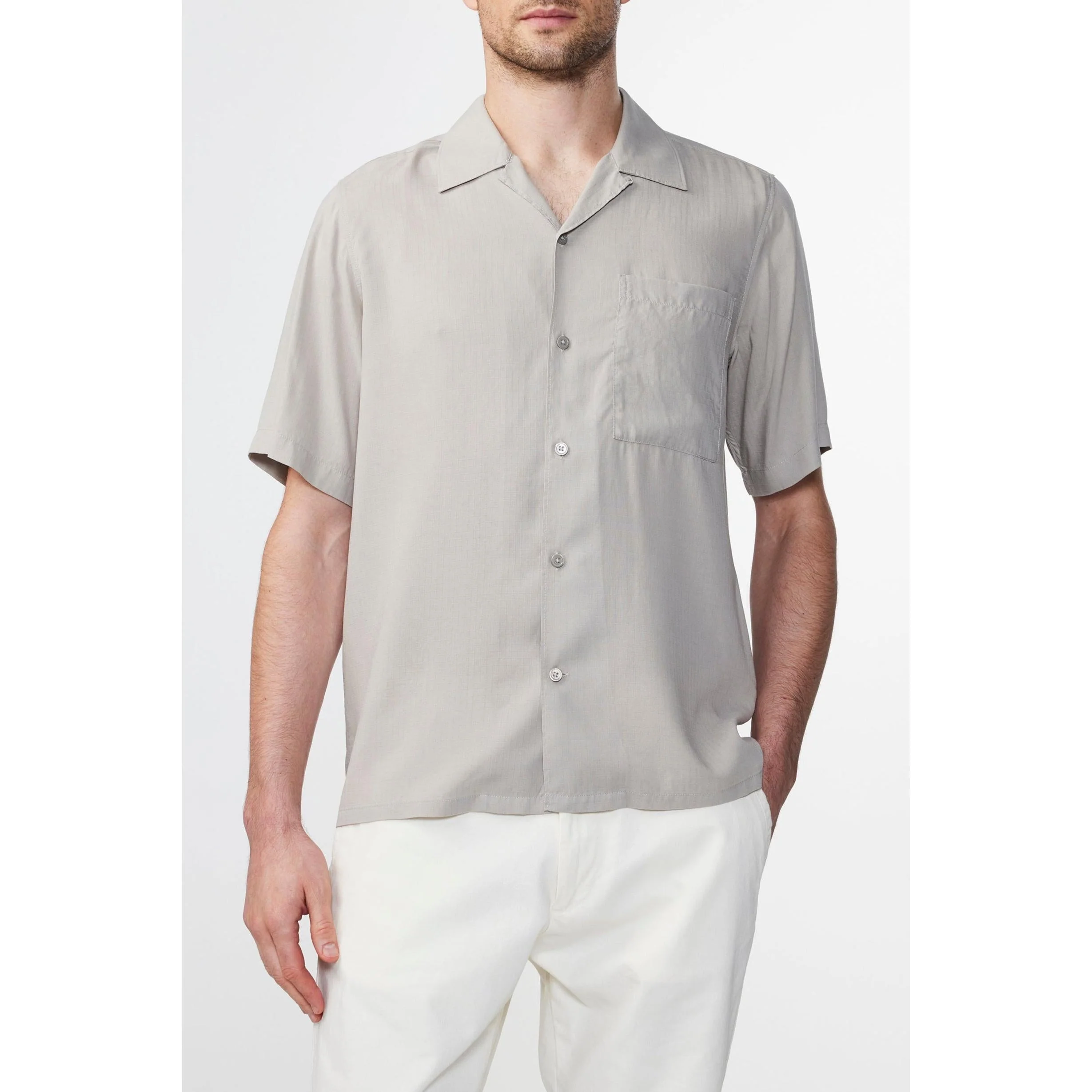 Chemise Julio SS - Khaki Stone - Image 3
