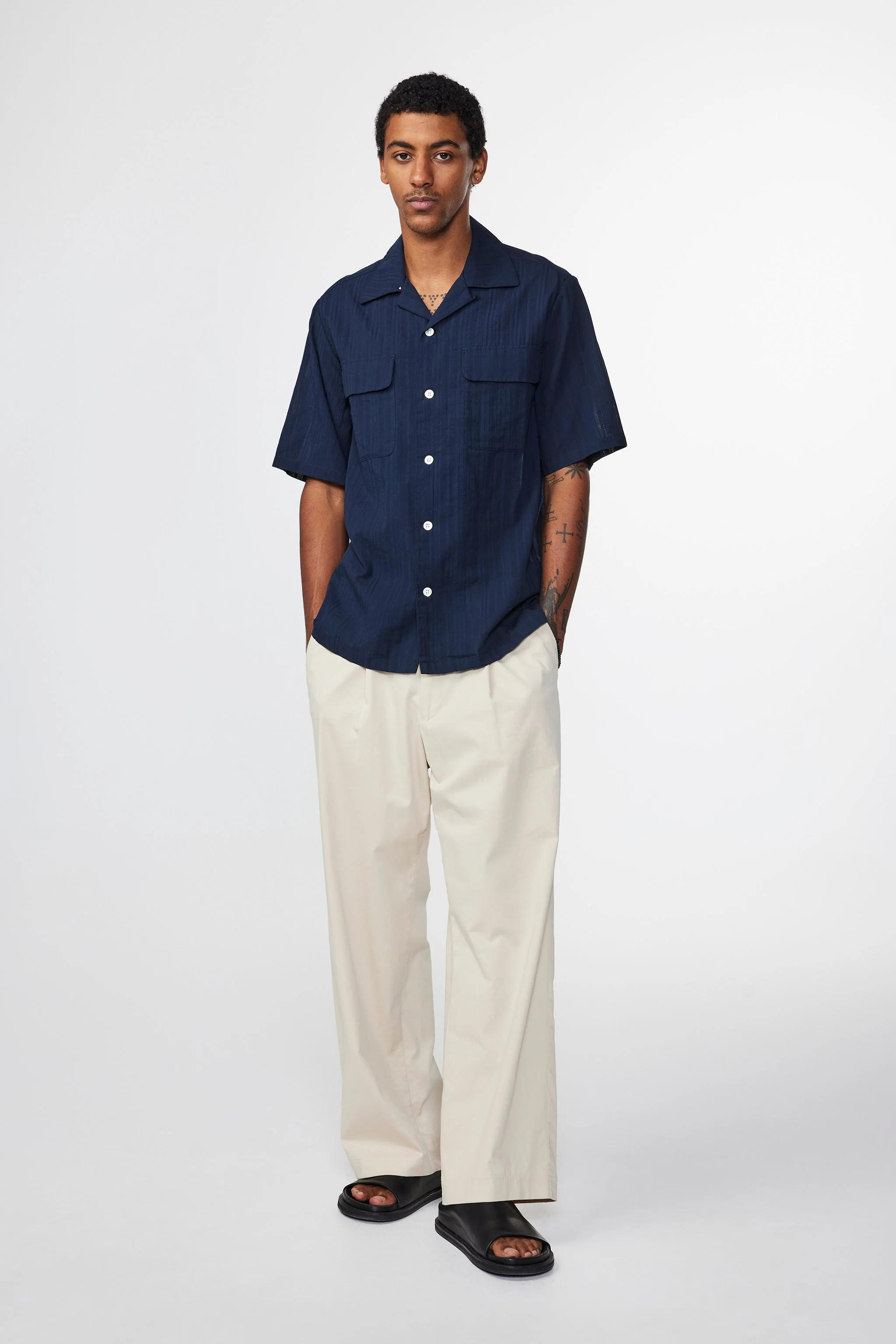 Chemise Daniel SS - Navy Blue - Image 3