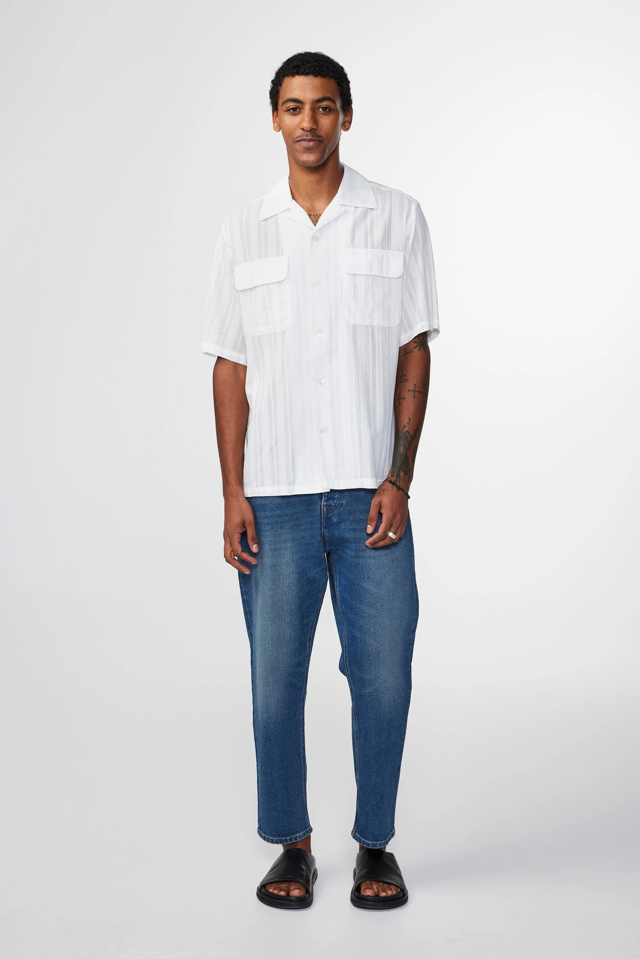 Chemise Daniel SS - White - Image 3