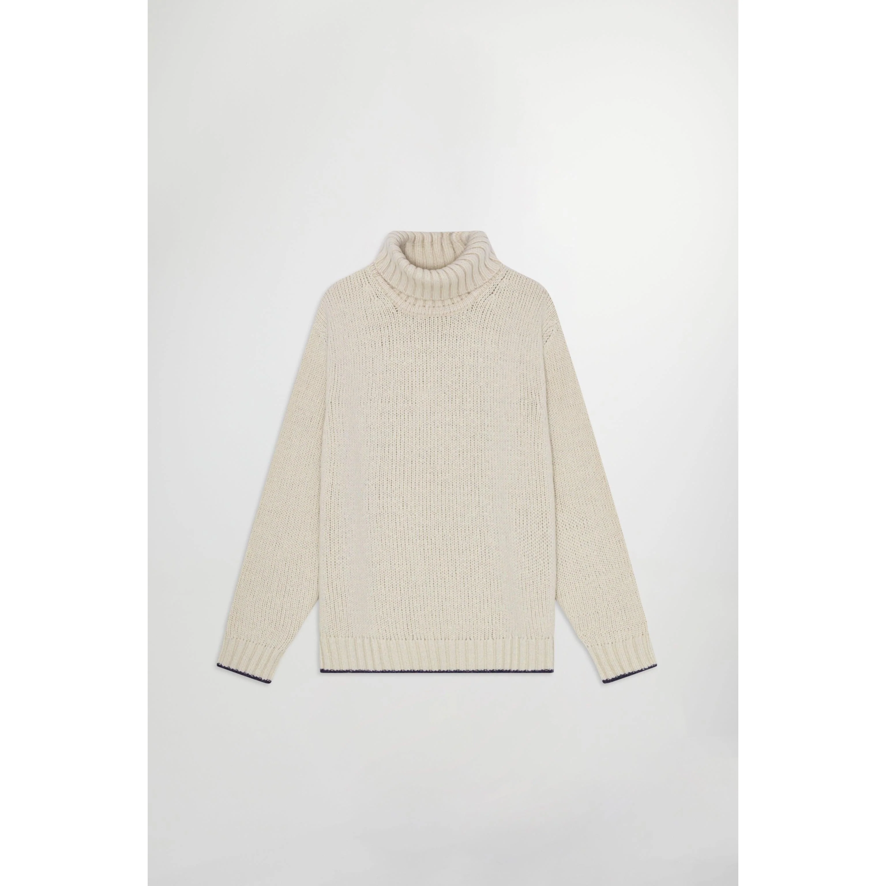 Pull Col Roulé Bert - Ecru - Image 4