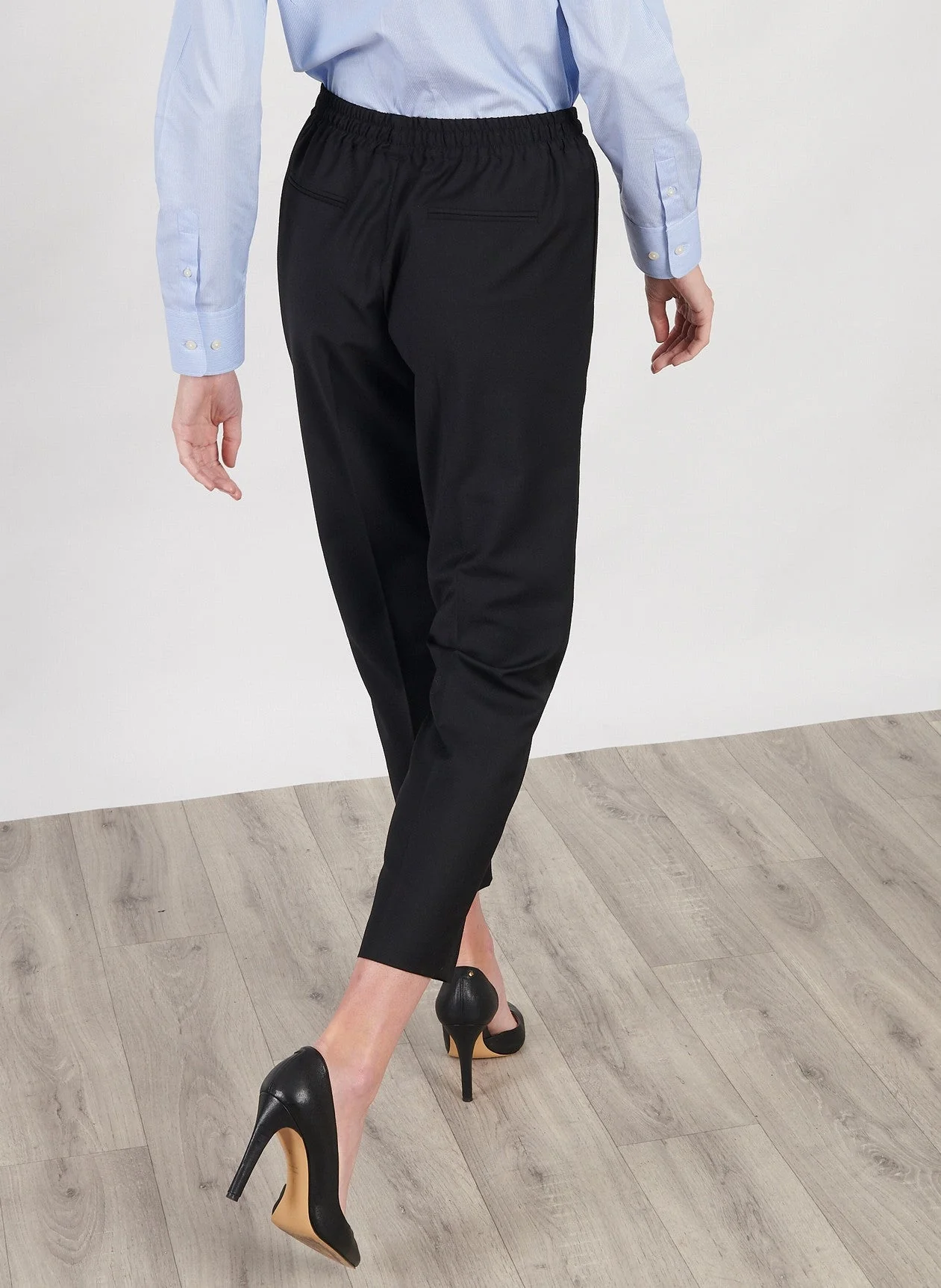 Maison Standards - Pantalon Ceinture Elastiquee - Noir - Femme - Image 2