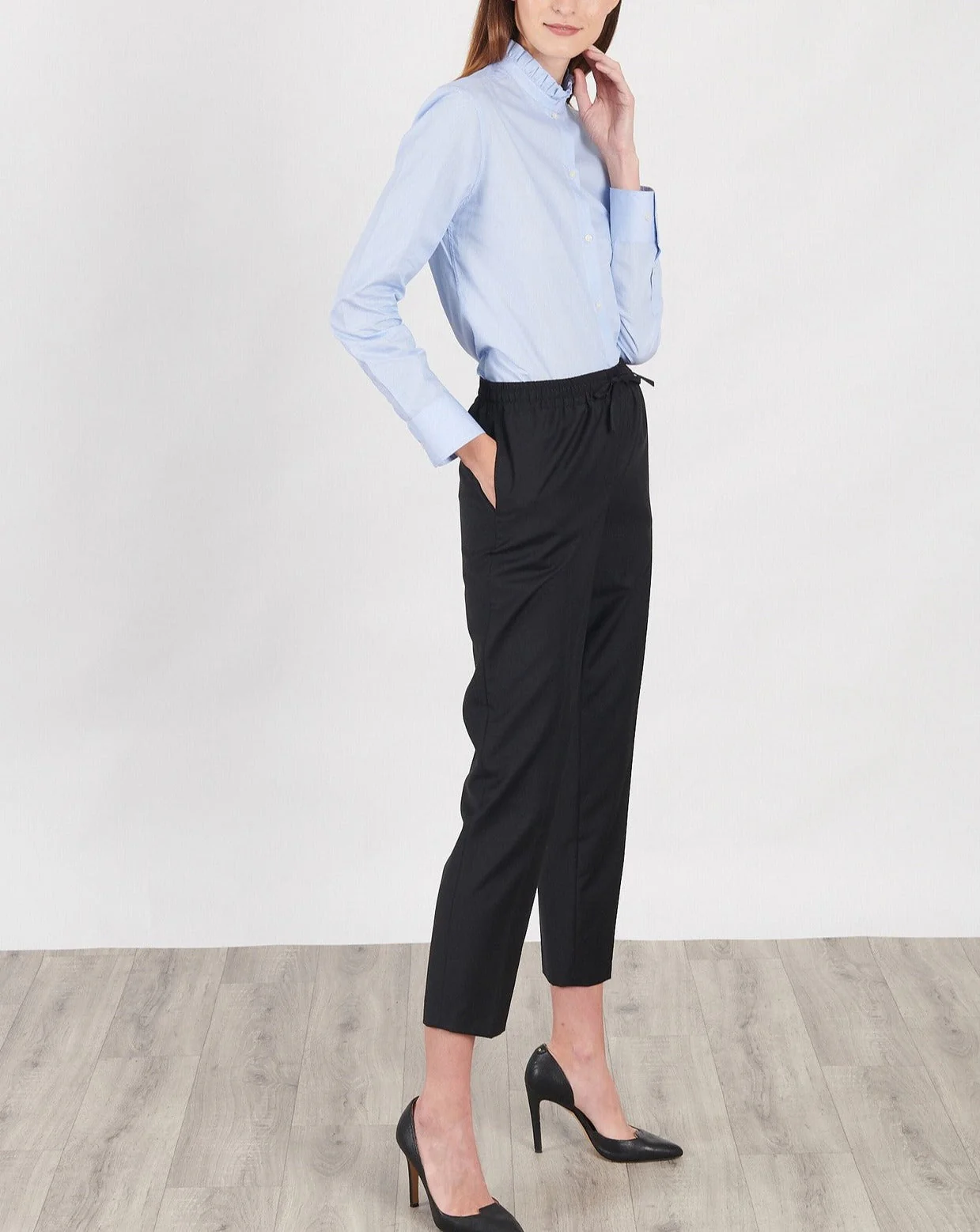 Maison Standards - Pantalon Ceinture Elastiquee - Noir - Femme - Image 3