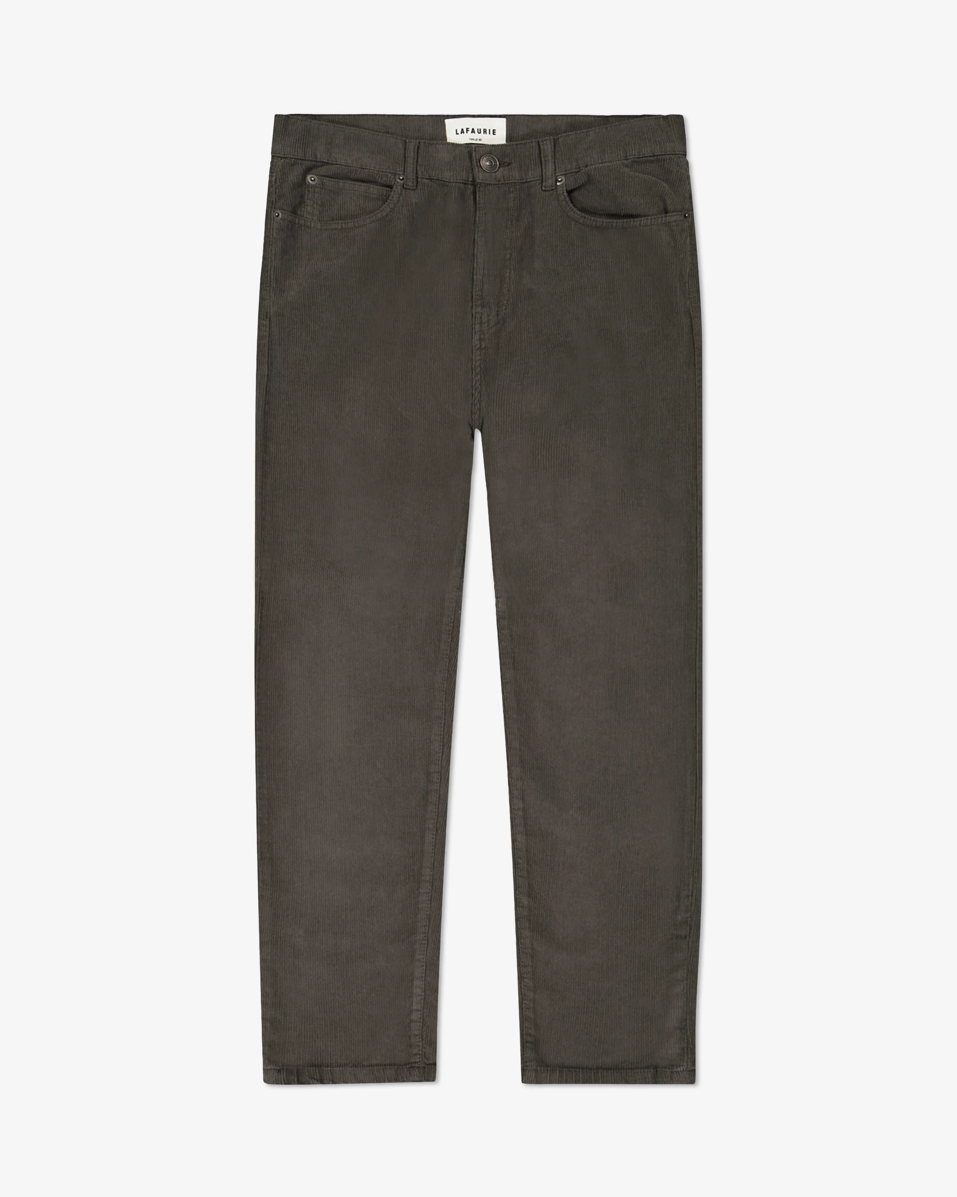 Pantalon Cinq Poches Dean Velours - Galet - Image 2