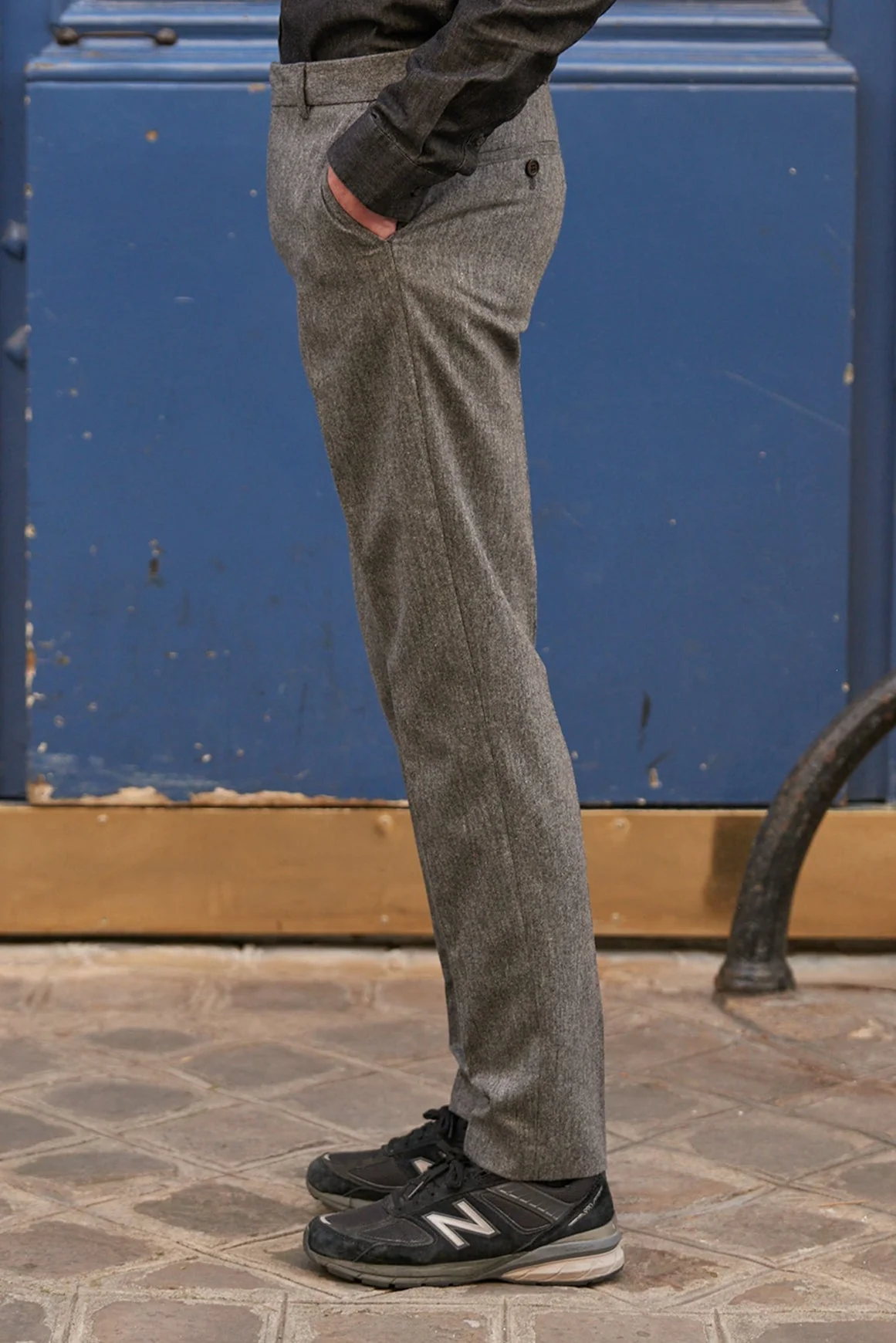 Pantalon De Costume Eluard P - Fumee - Image 3