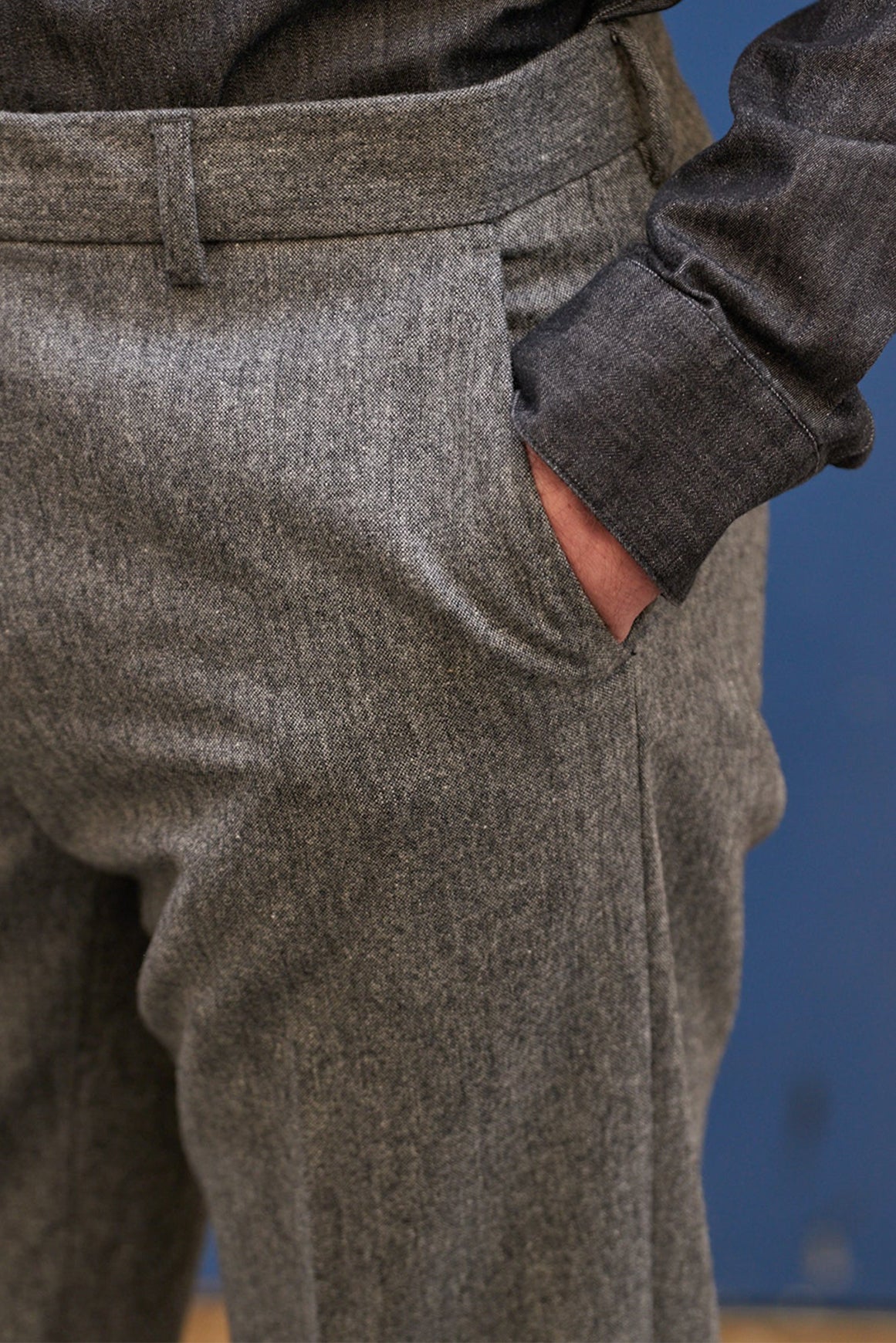 Pantalon De Costume Eluard P - Fumee - Image 4