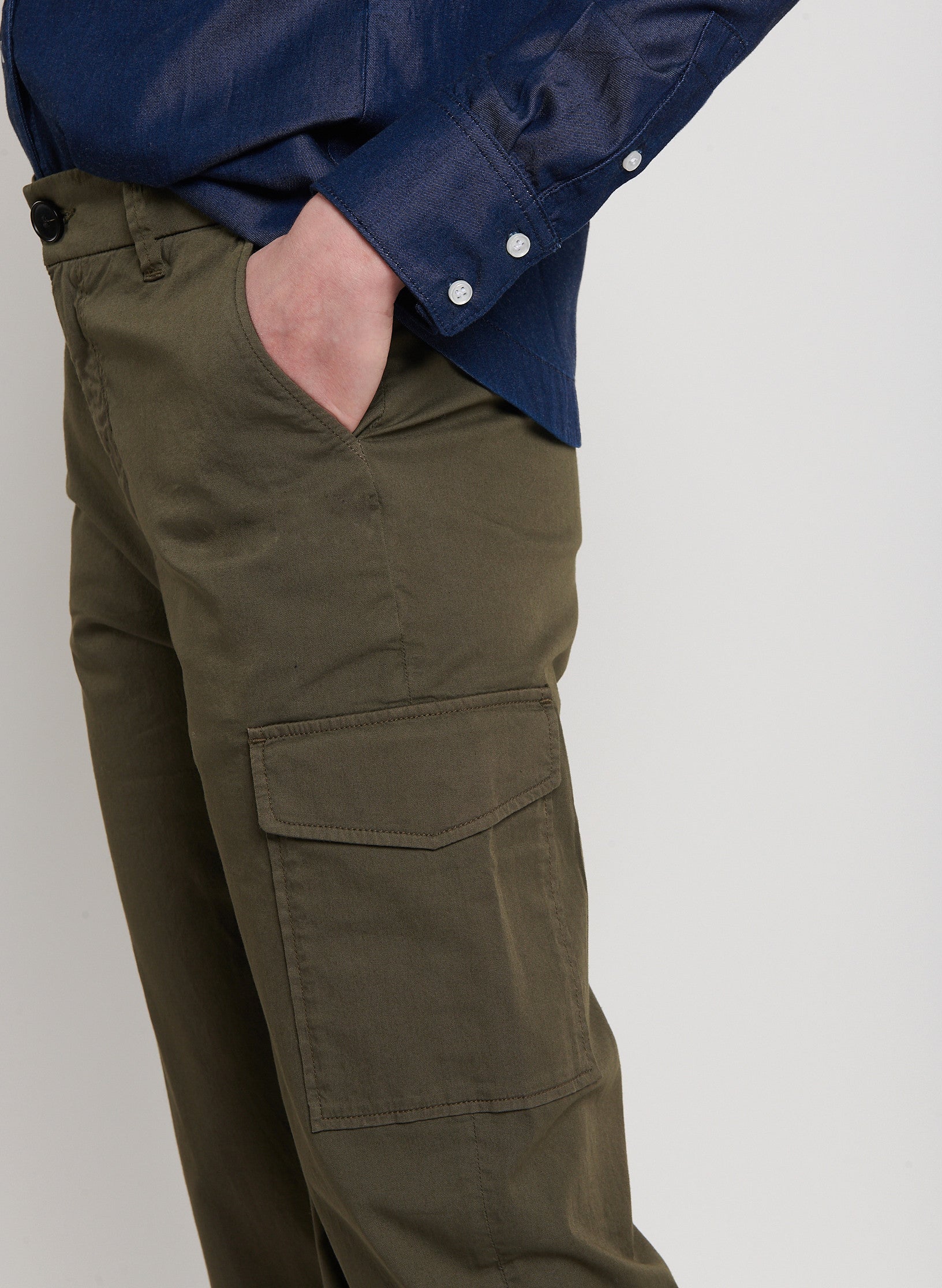 Maison Standards - Pantalon Militaire - Kaki - Femme - Image 2